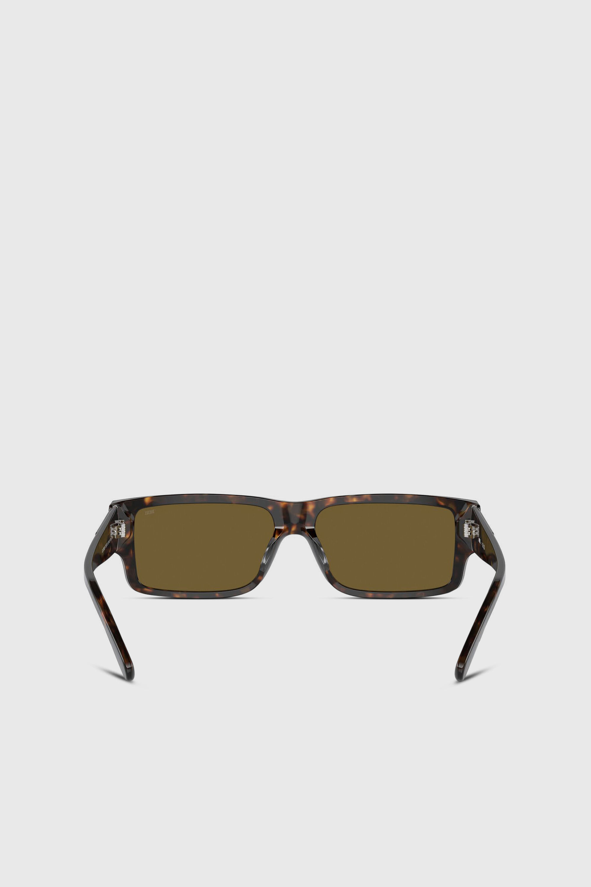 Diesel - 0DL2003 SIZE 57, Lunettes de soleil rectangulaires Homme in Marron - 3