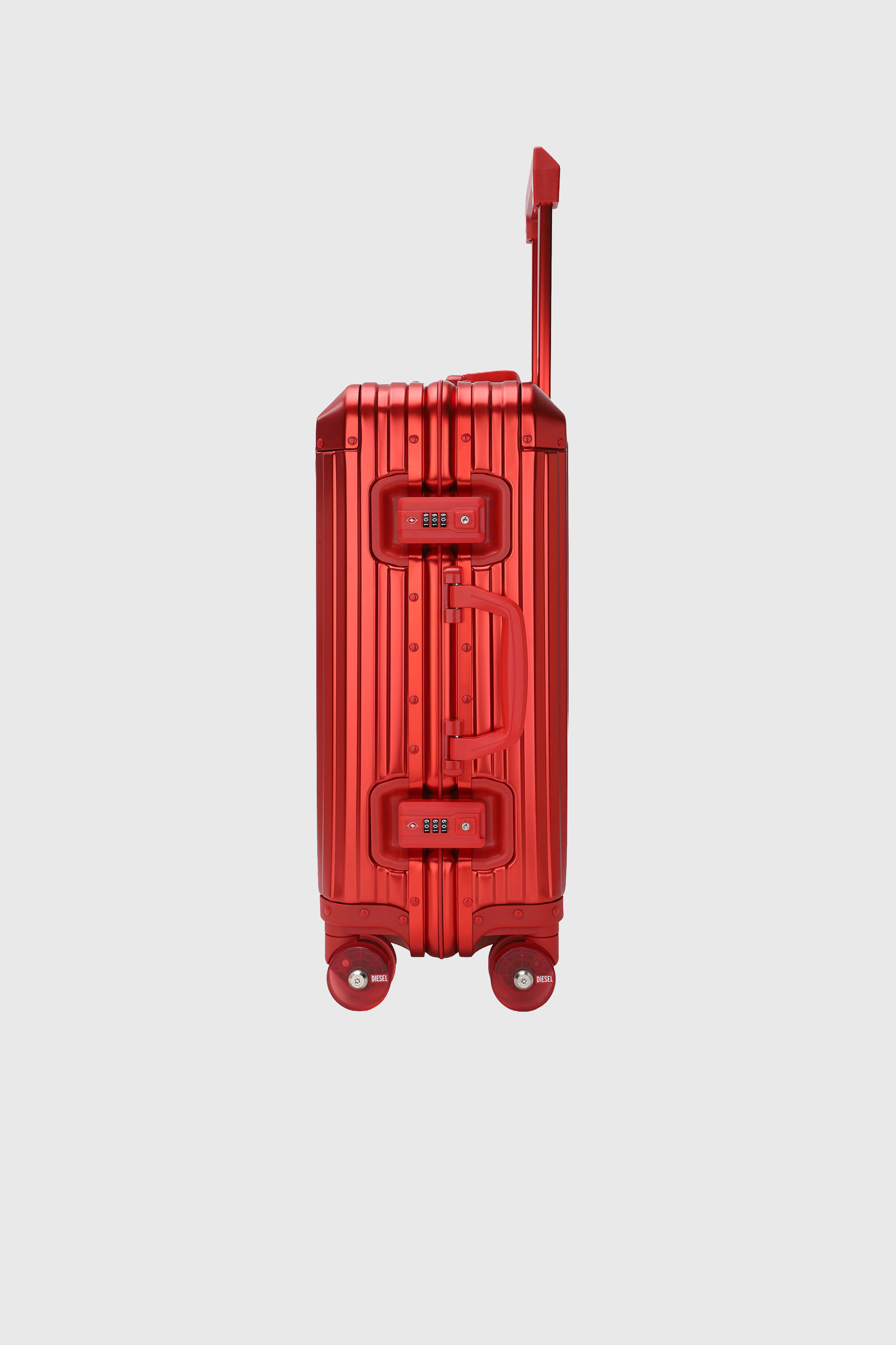 Diesel - DIESEL ALUMINUM TROLLEY- DSL002, Valise en aluminium taille S Mixte in Rouge - 4