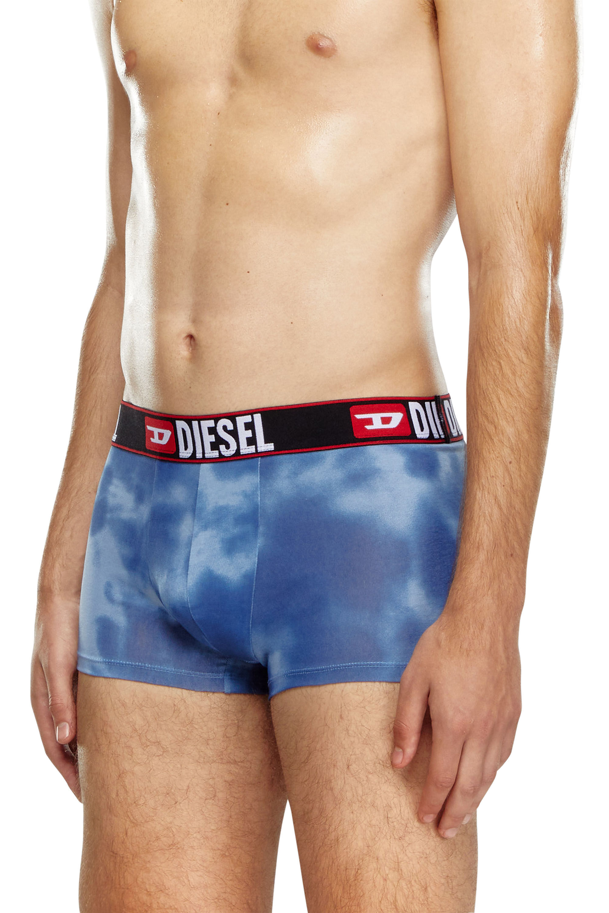 Diesel - UMBX-DAMIEN, Boxer avec imprimé nuage Homme in Bleu - 3