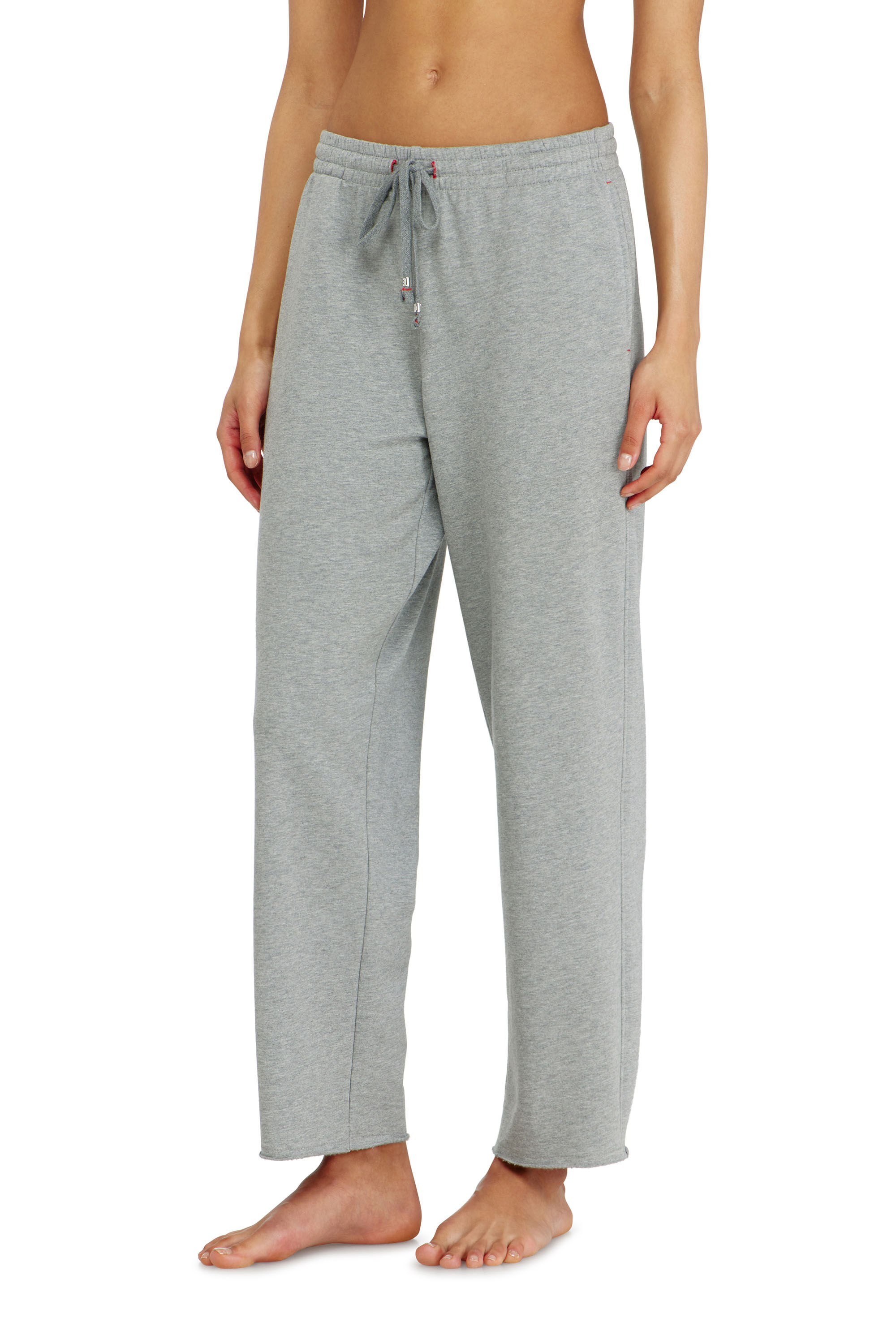 Diesel - INDRA-D-CORE, Pantalon de jogging gratt&eacute; avec ourlets francs Femme in Gris - 2