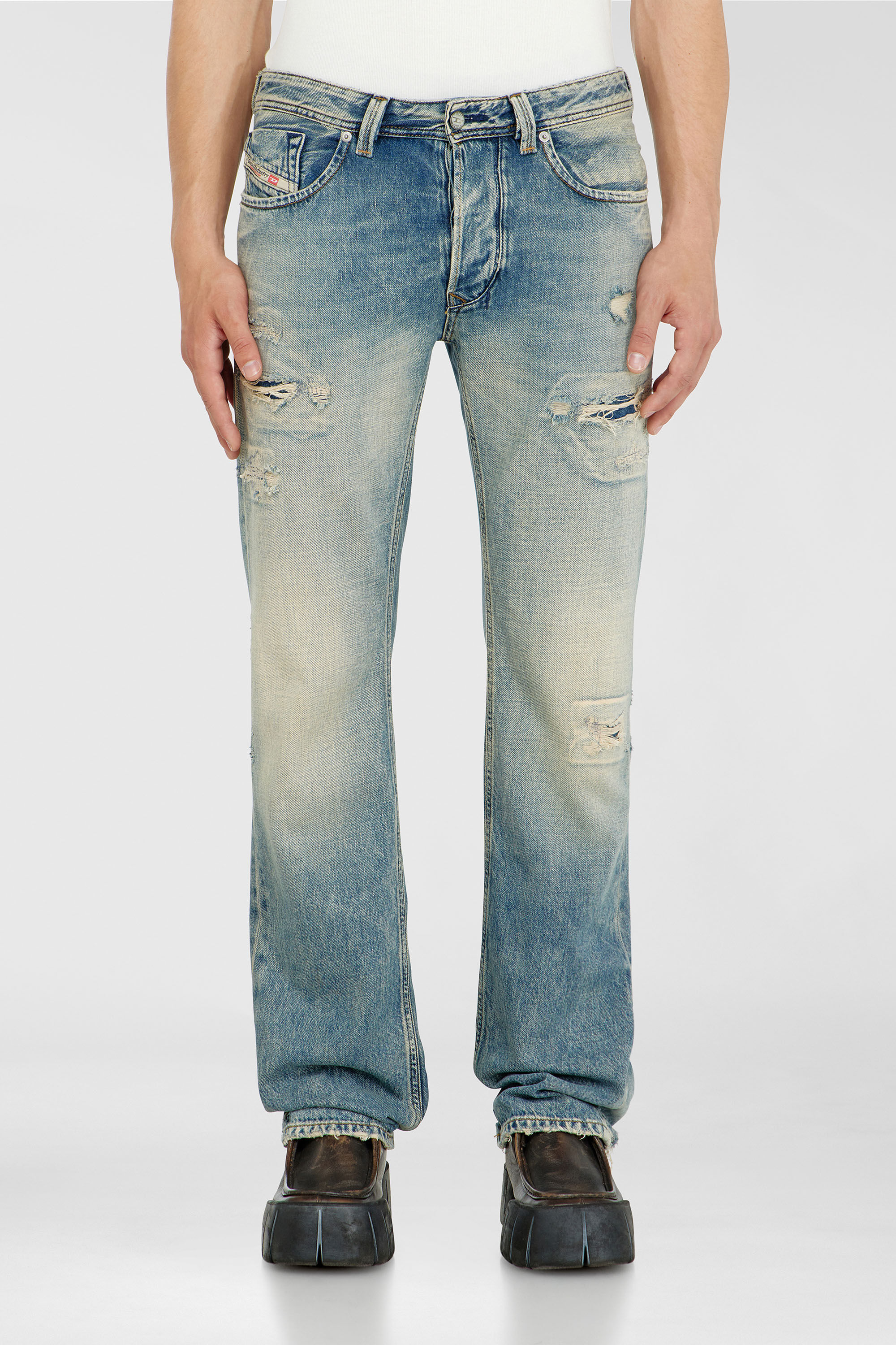 Diesel - Regular Jeans 1985 Larkee 09P62 Homme, Bleu moyen - Image 4