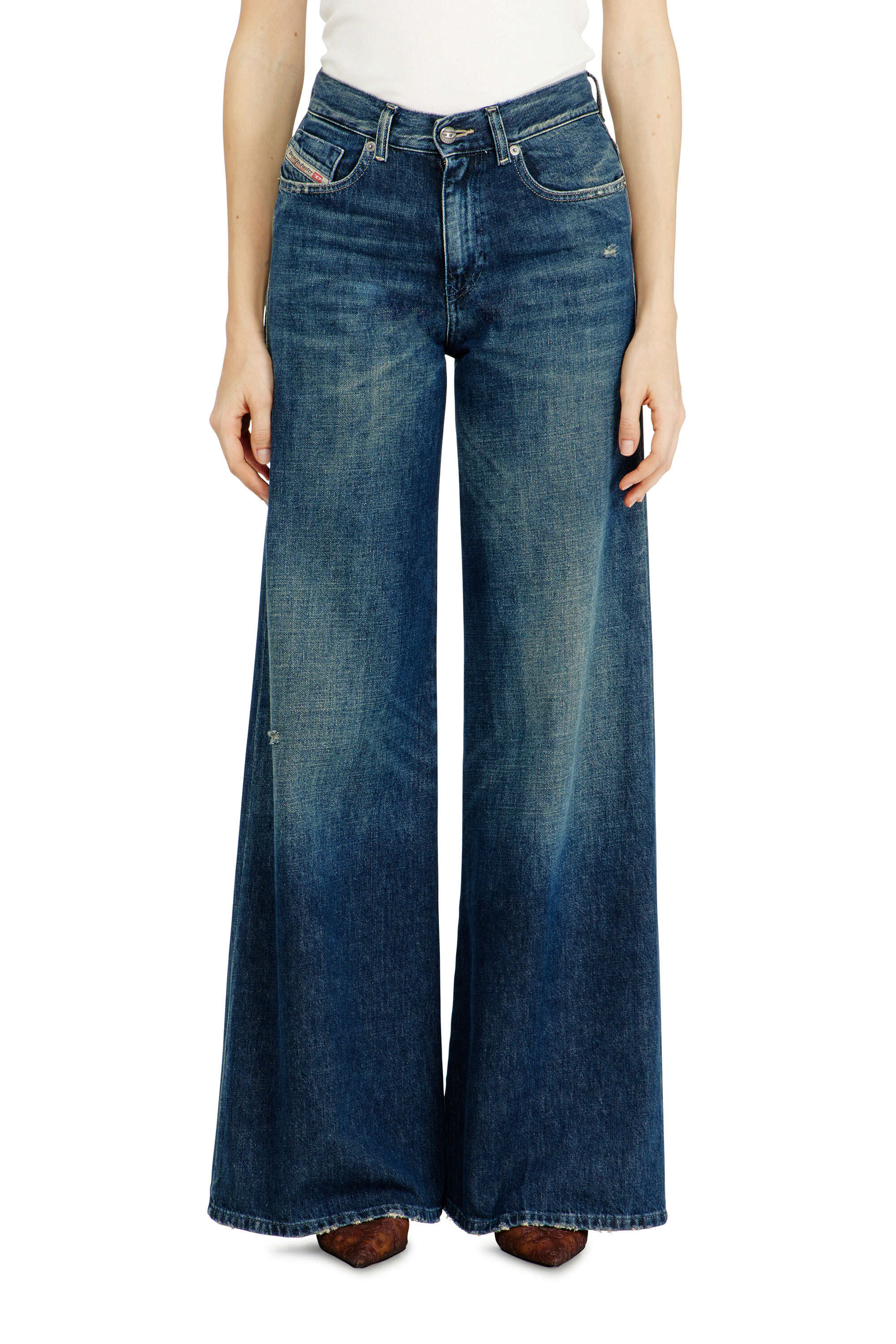 Diesel - Flare Jeans 1978 D-Akemi 09N70 Femme, Bleu Fonc&eacute; - Image 4