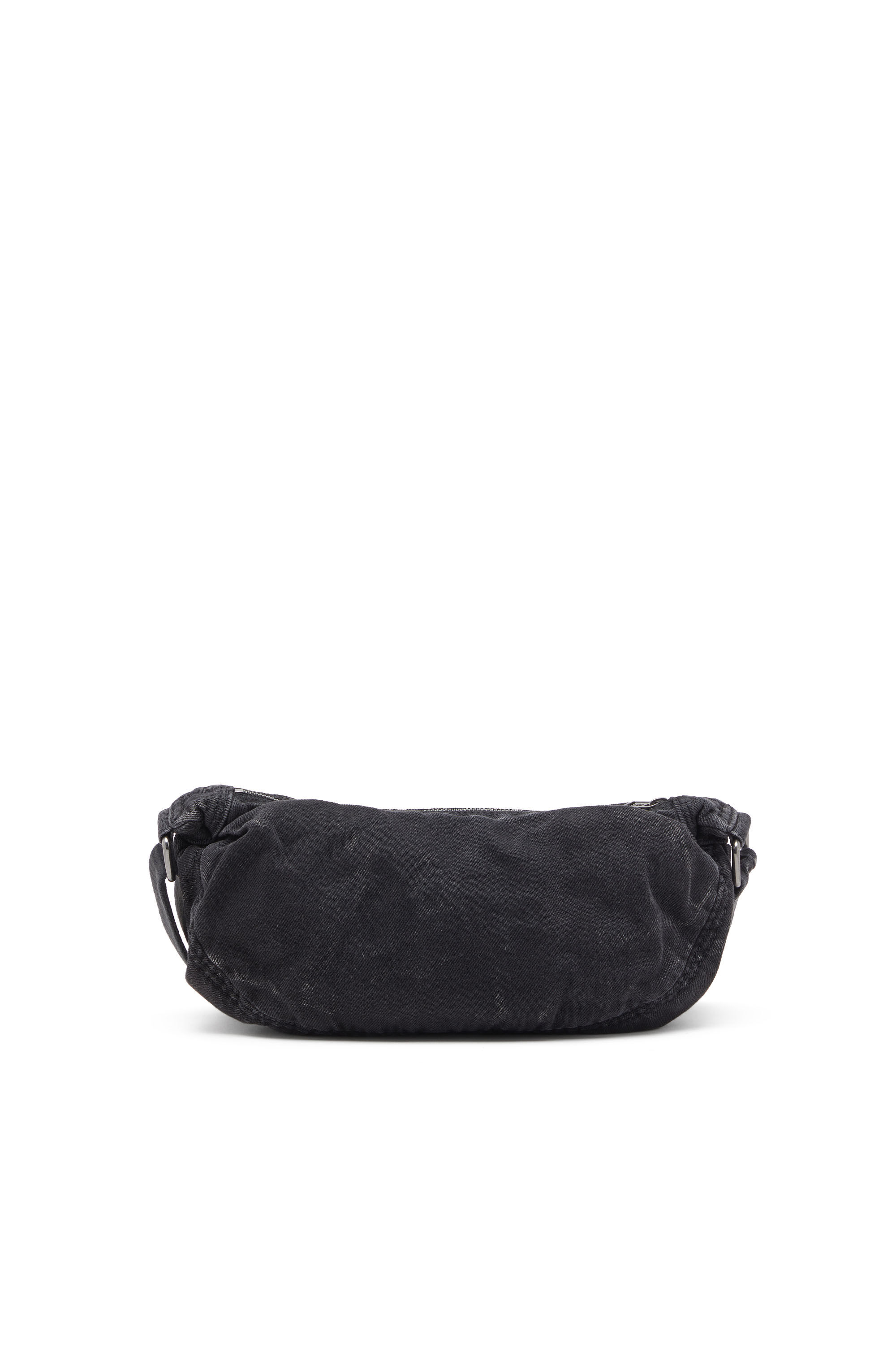 Diesel - RAVE CROSSBODY X, Rave-Petit sac à bandoulière en denim délavé Homme in Noir - 3