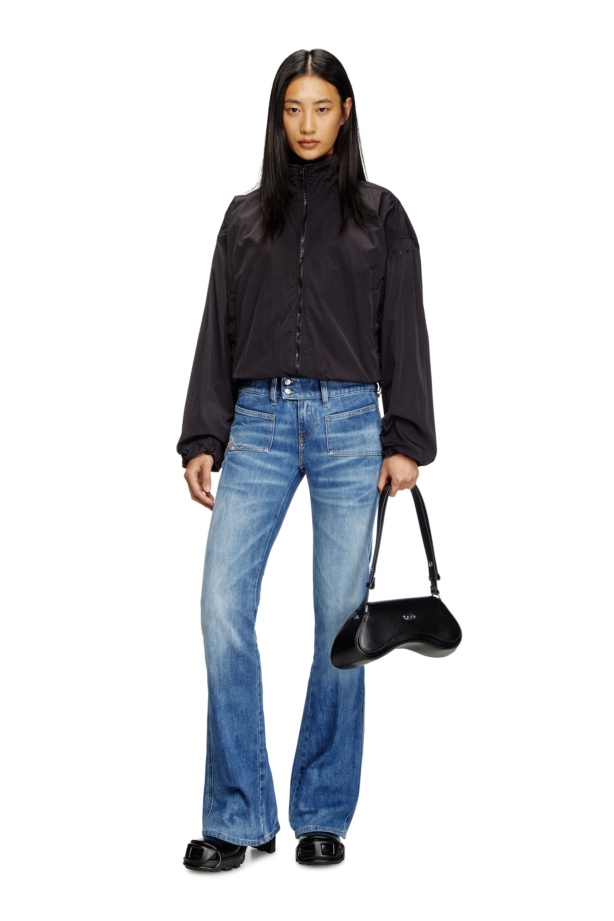 Diesel - Bootcut Jeans D-Hush 09L19 Femme, Bleu moyen - Image 1