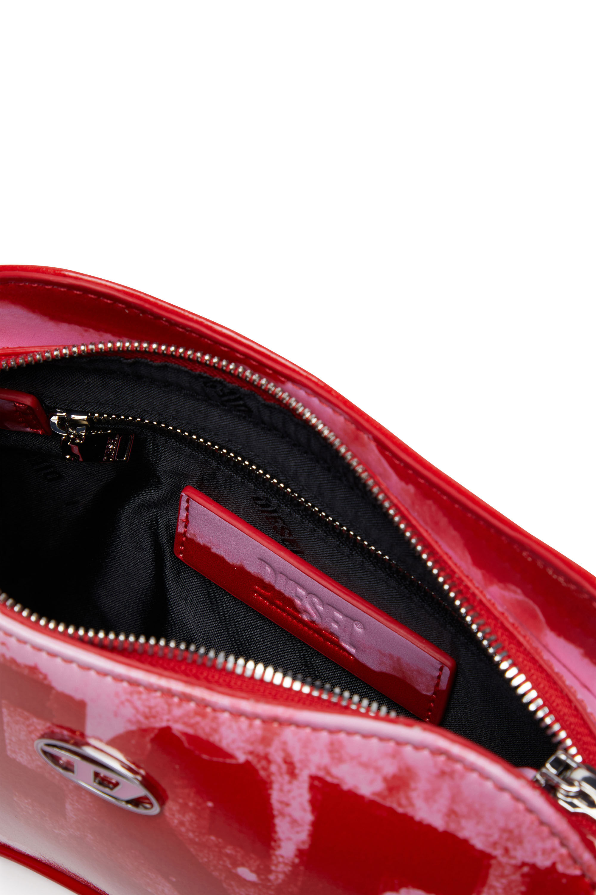 Diesel - PLAY SHOULDER, Play-Sac à bandoulière en PU glossy imprimé Femme in Polychrome - 5