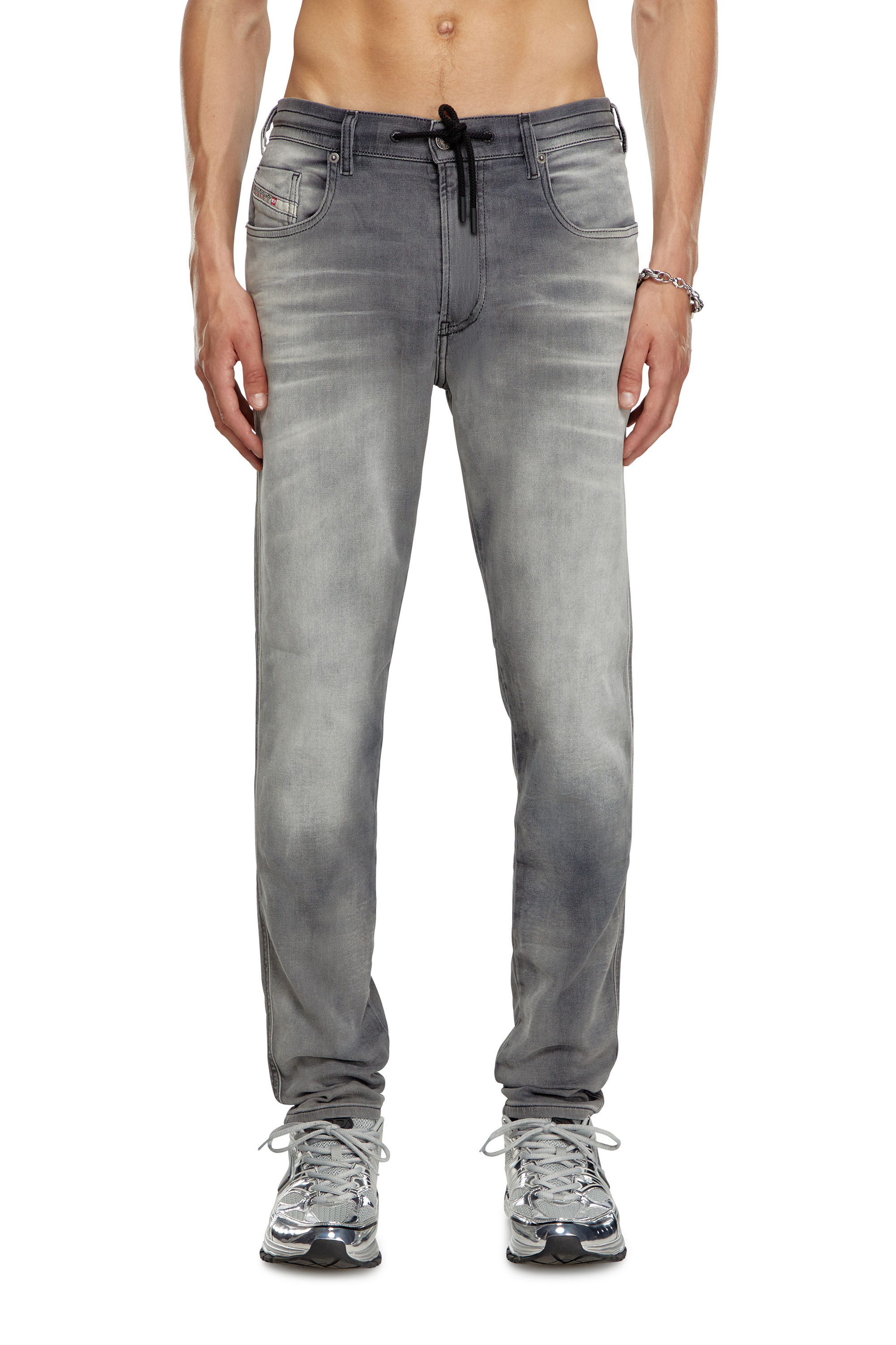 Diesel - Slim 2060 D-Strukt Joggjeans® 068LR Homme, Gris foncé - Image 3