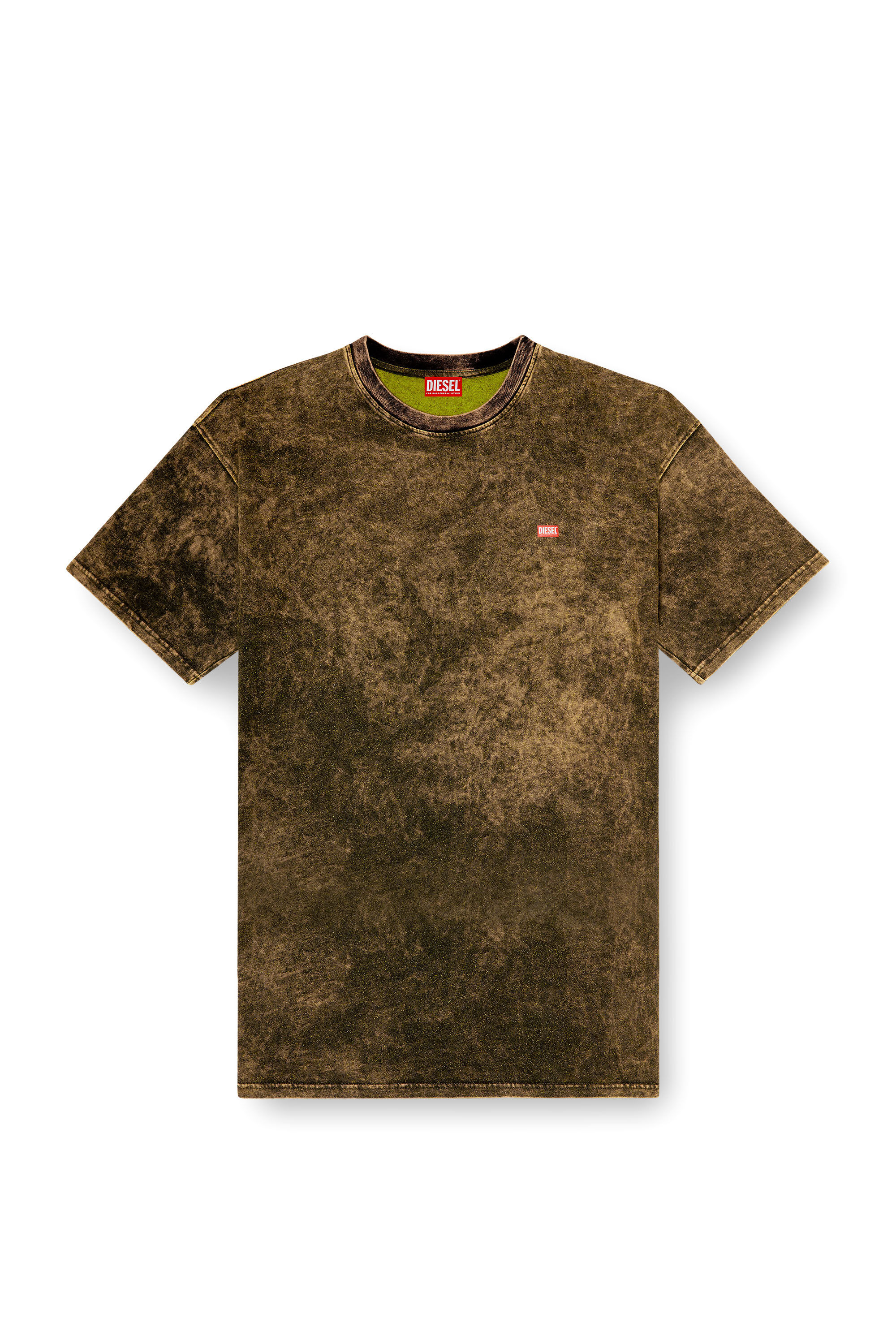 Diesel - T-BOXT-T4, T-shirt en jersey vanis&eacute; avec logo Homme in Vert - 2