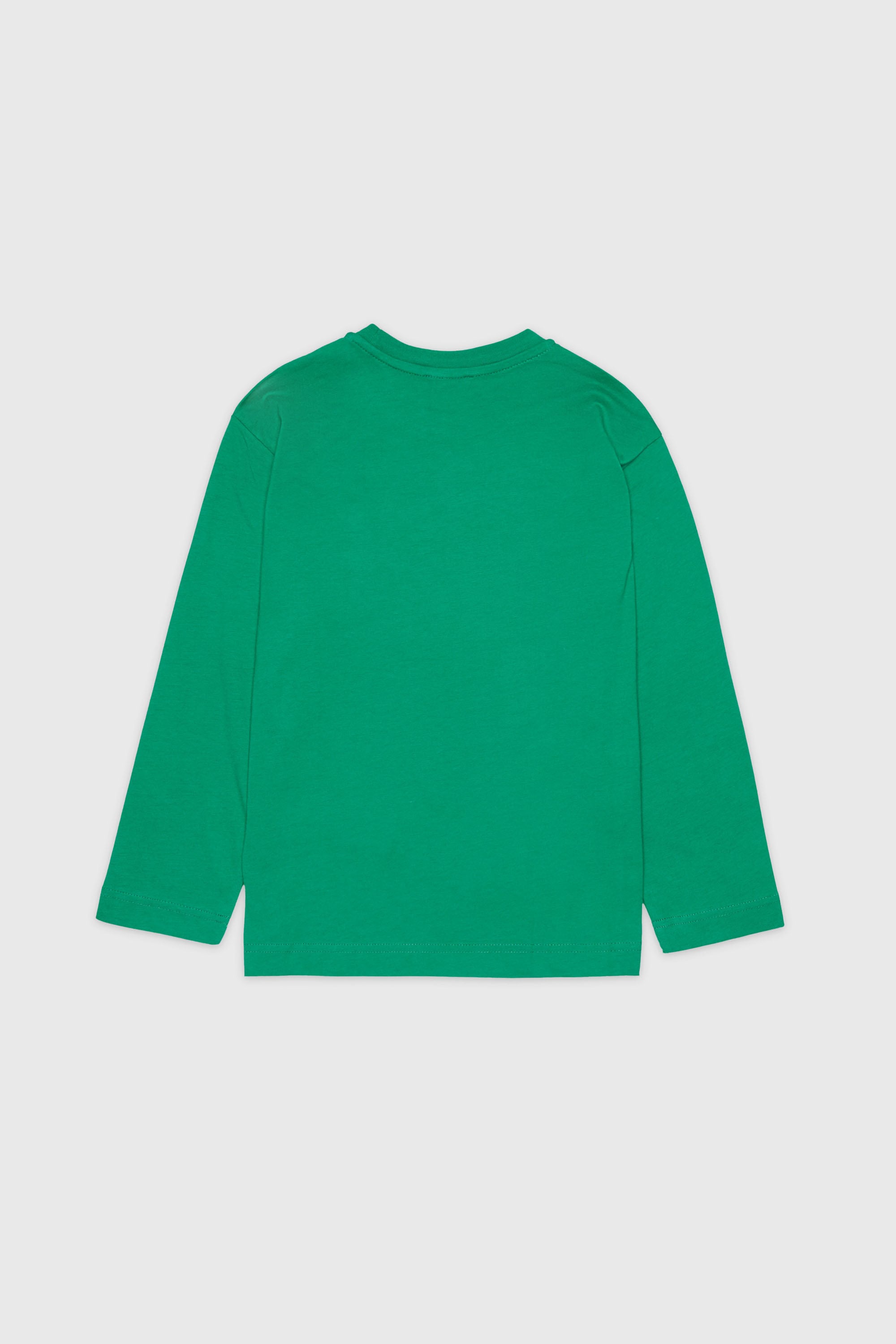 Diesel - TCIRCLELS OVER, Man's Long-sleeve T-shirt with Oval D logo in Green - 2