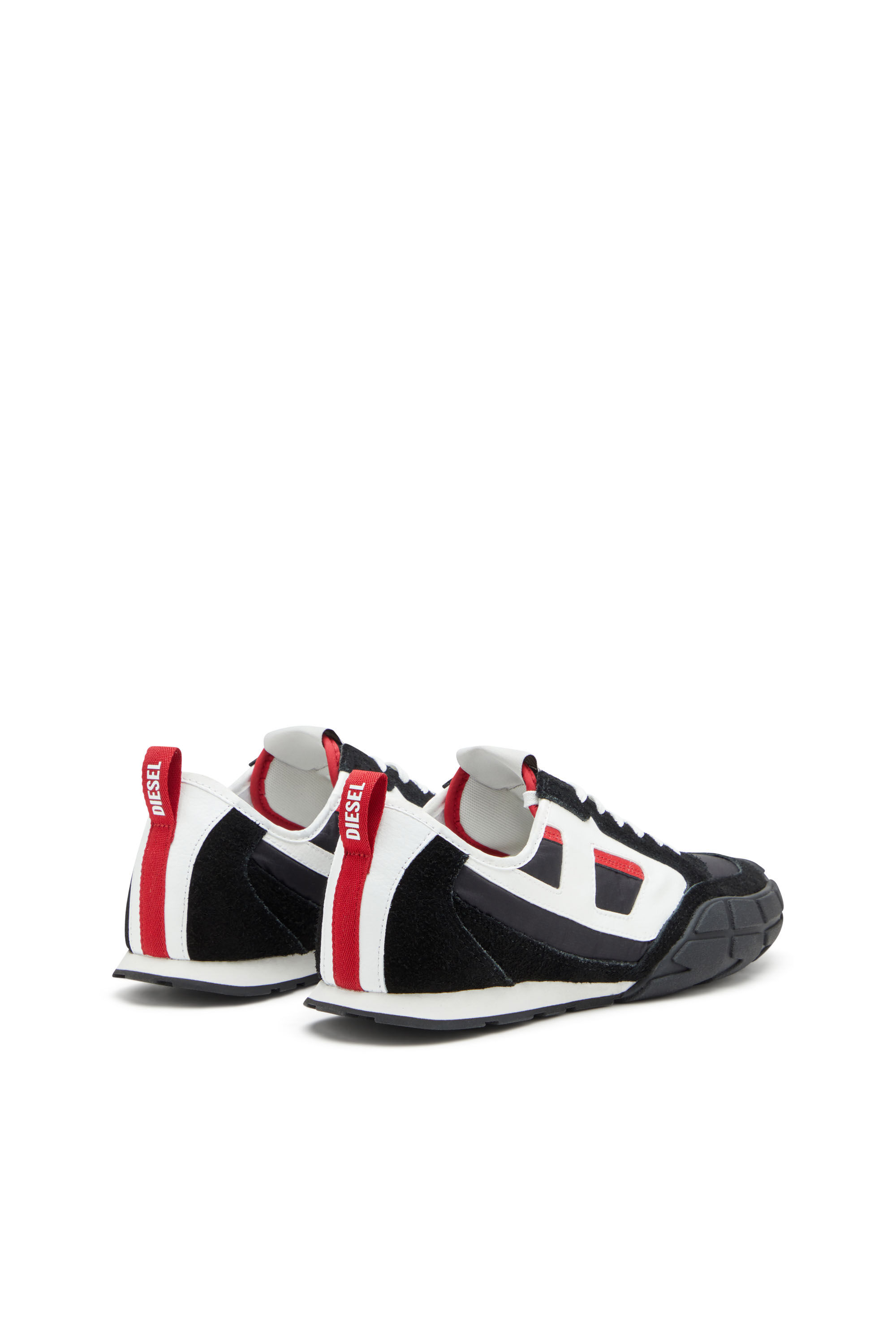 Diesel - S-PAGODHA LOW, Sneakers en cuir, suède et tissu indéchirable Homme in ToBeDefined - 3