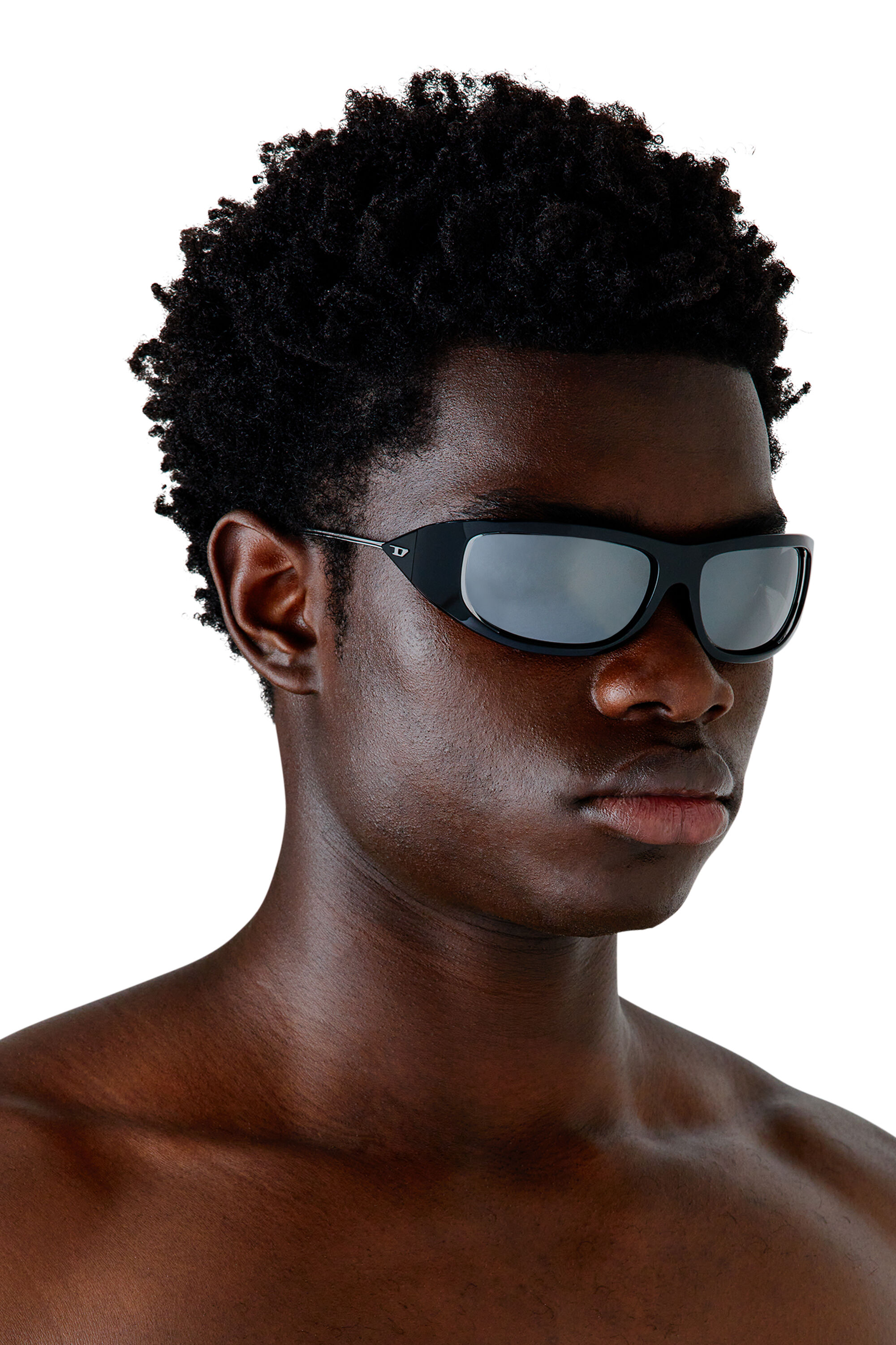 Women's Wraparound style sunglasses | Black | Diesel