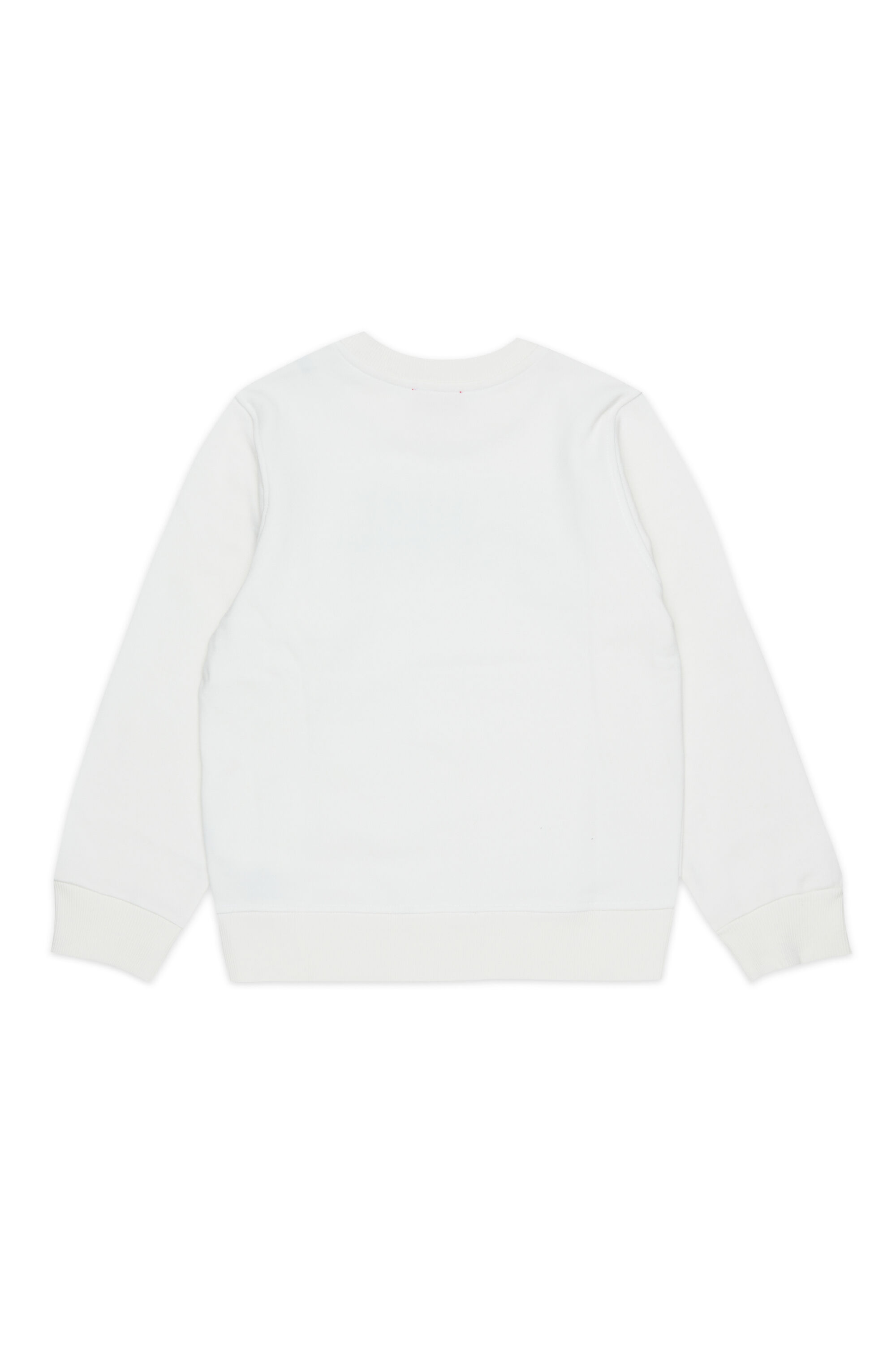Diesel - SLOMIX, Sweat-shirt avec logo effet us&eacute; Homme in Blanc - 2