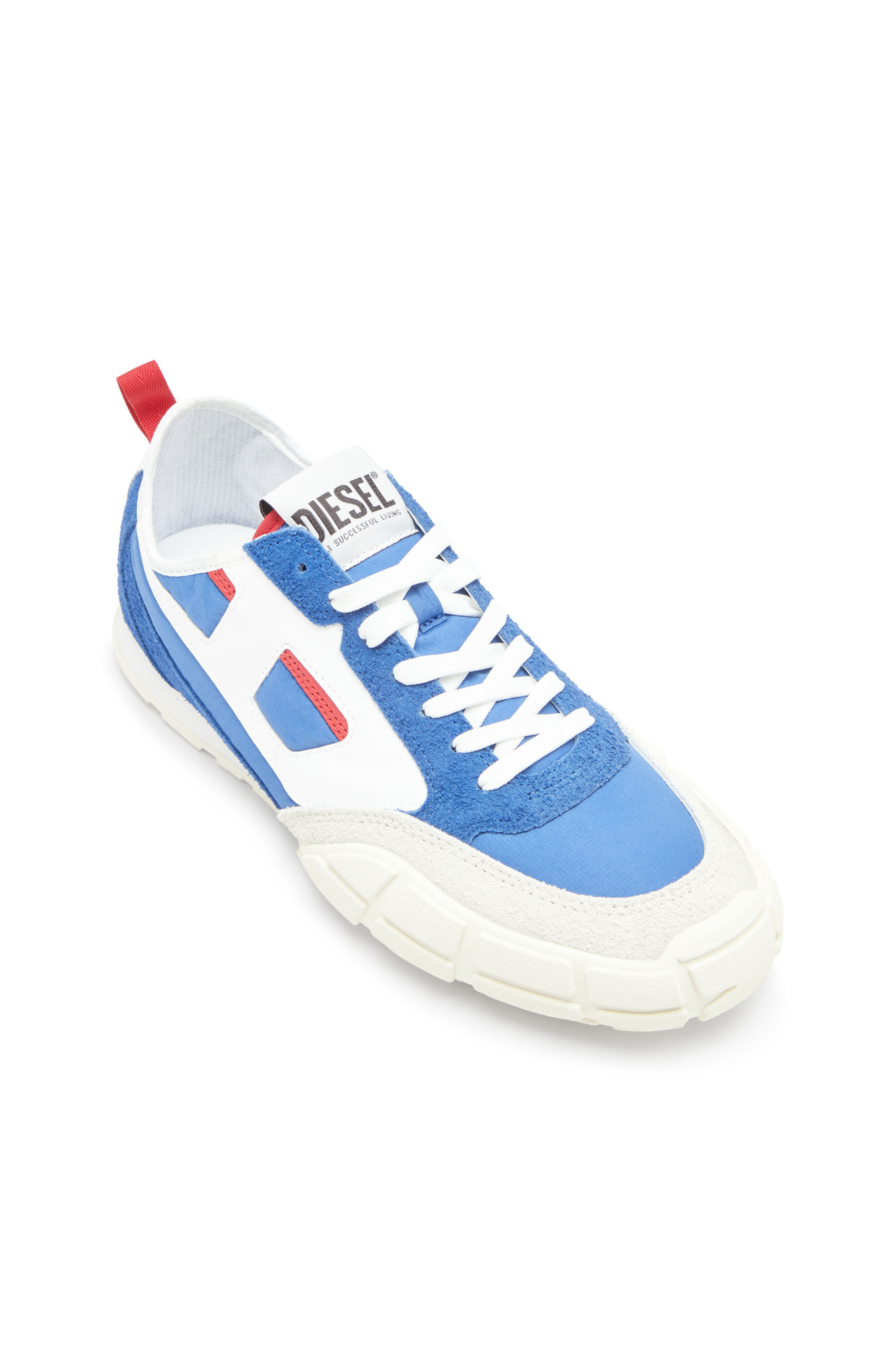 Diesel - S-PAGODHA LOW, Sneakers en cuir, suède et tissu indéchirable Homme in ToBeDefined - 6