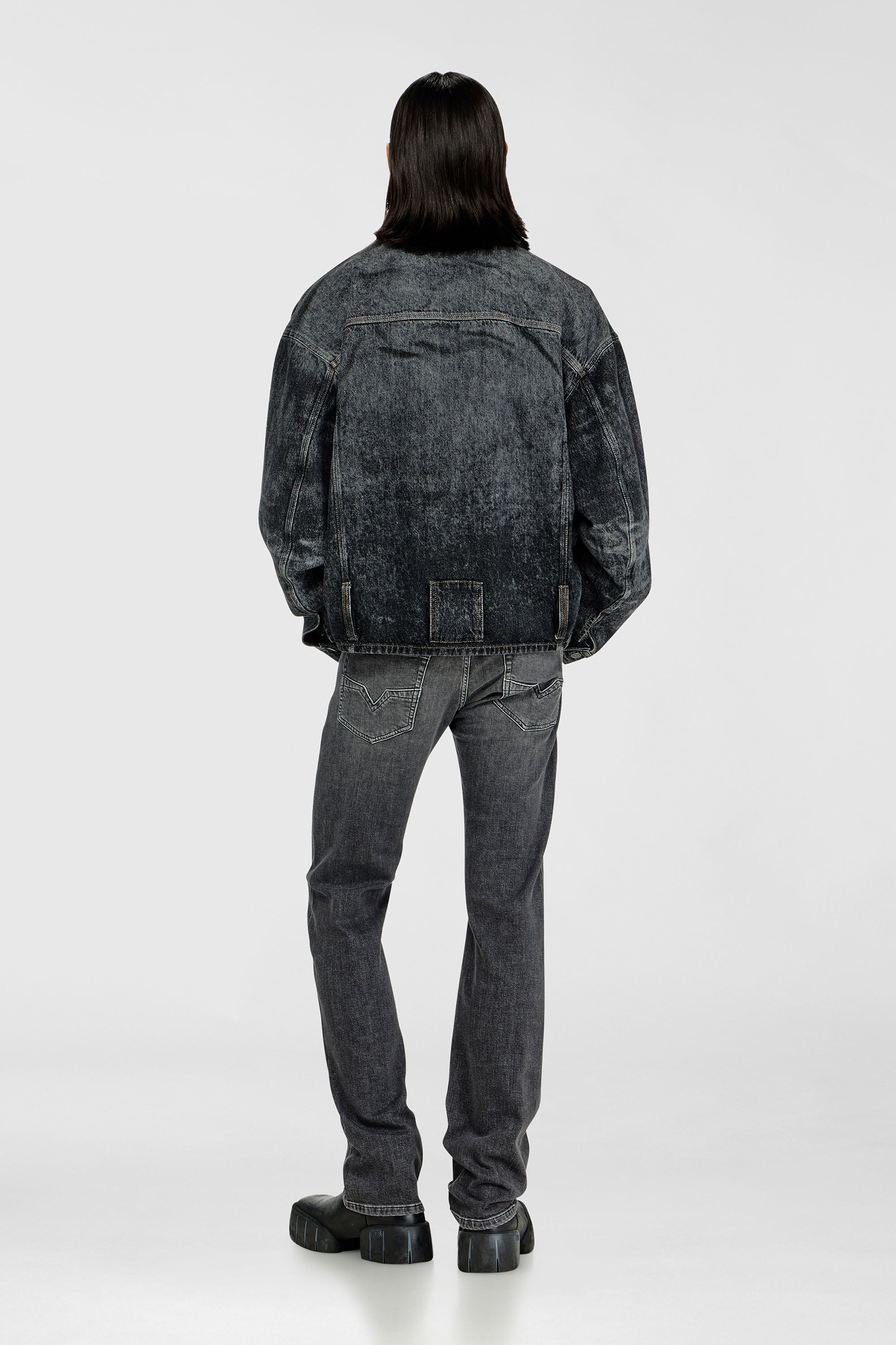 Diesel - Man's Regular Jeans 1985 Larkee 0HDBD, Black/Dark grey - 3