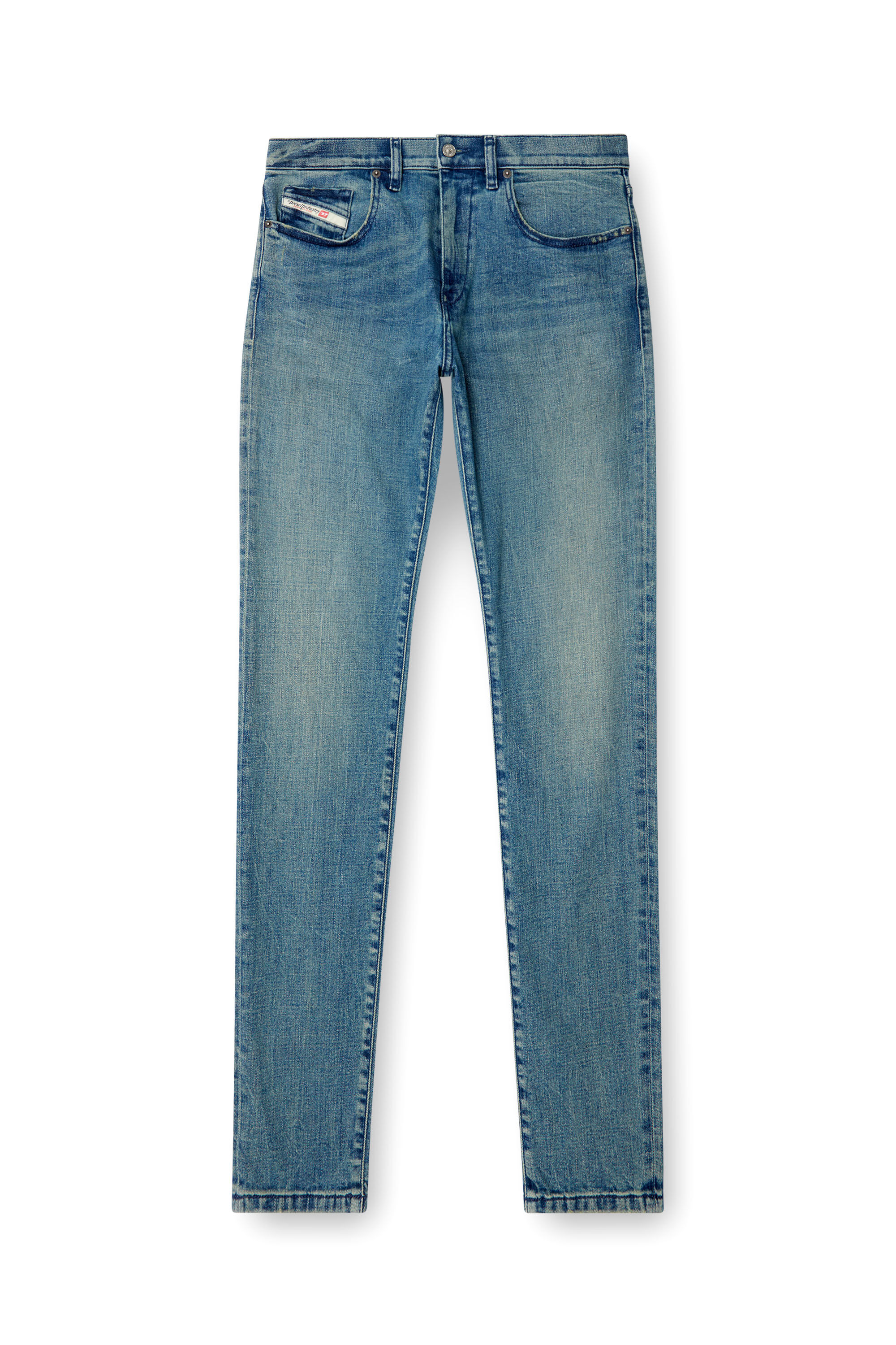 Diesel - Slim Jeans 2019 D-Strukt 0BMBW Homme, Bleu moyen - Image 2