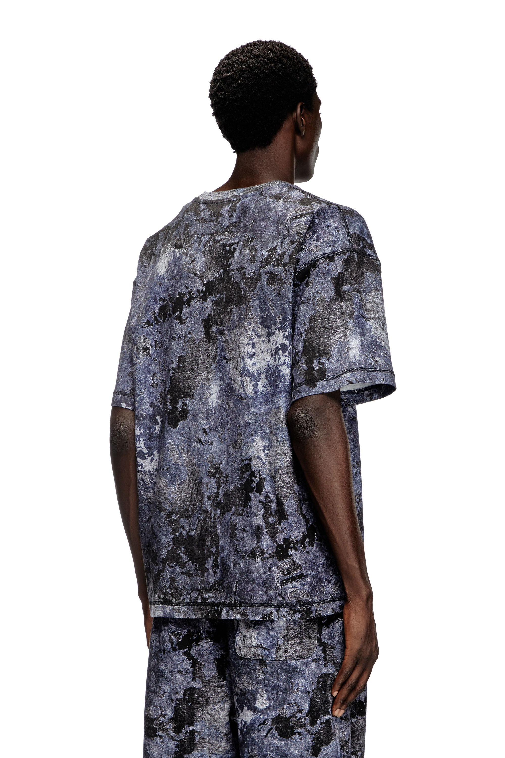 Tシャツ・カットソー DIESEL Men T Shirts A164030QLAF 89MA BLUE メンズ Tシャツ T-ADJIND（Tシャツ/カットソー）｜DIESEL