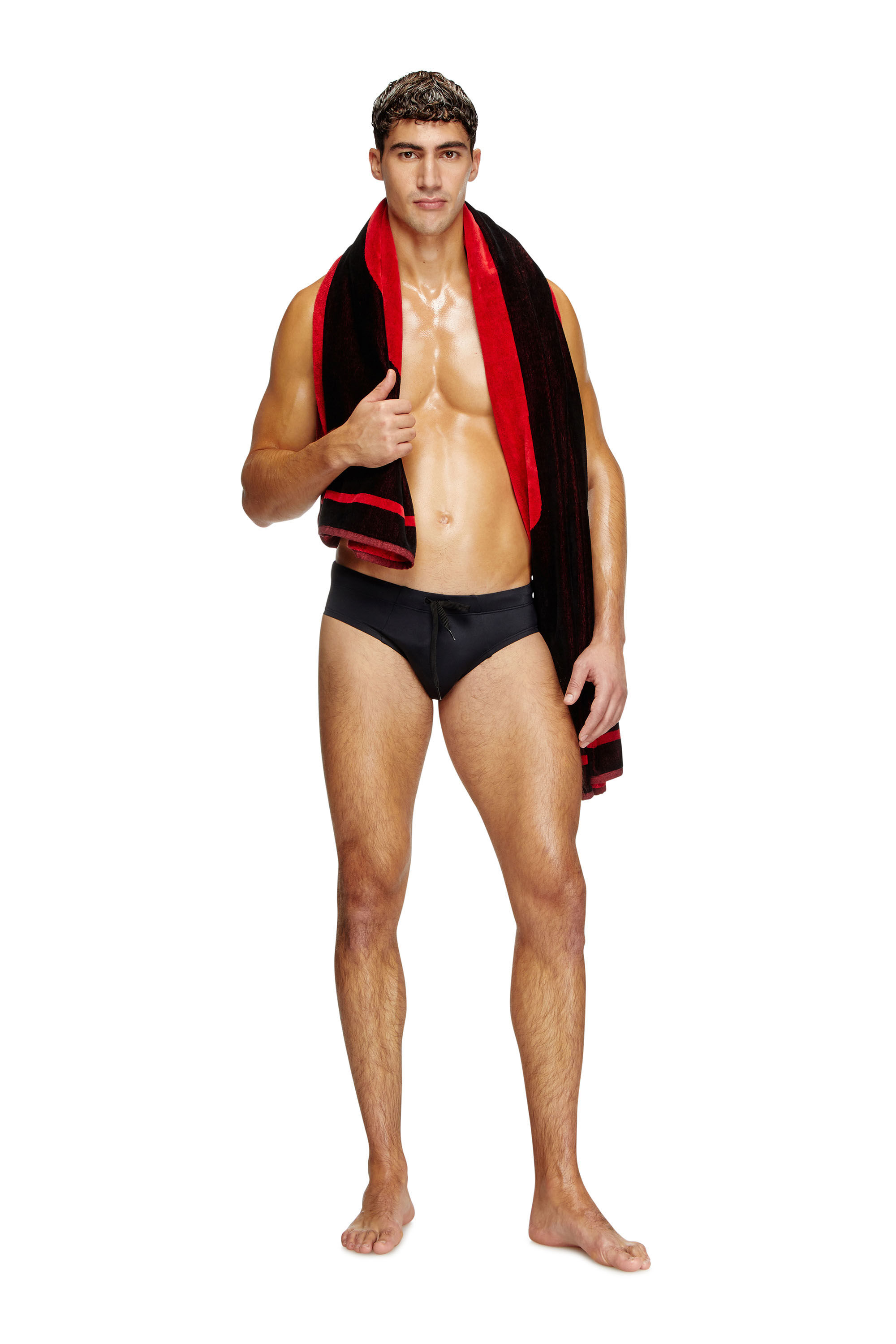 Diesel - ALFIE-D-CORE, Slip de bain avec logo à l'arrière Homme in Noir - 2
