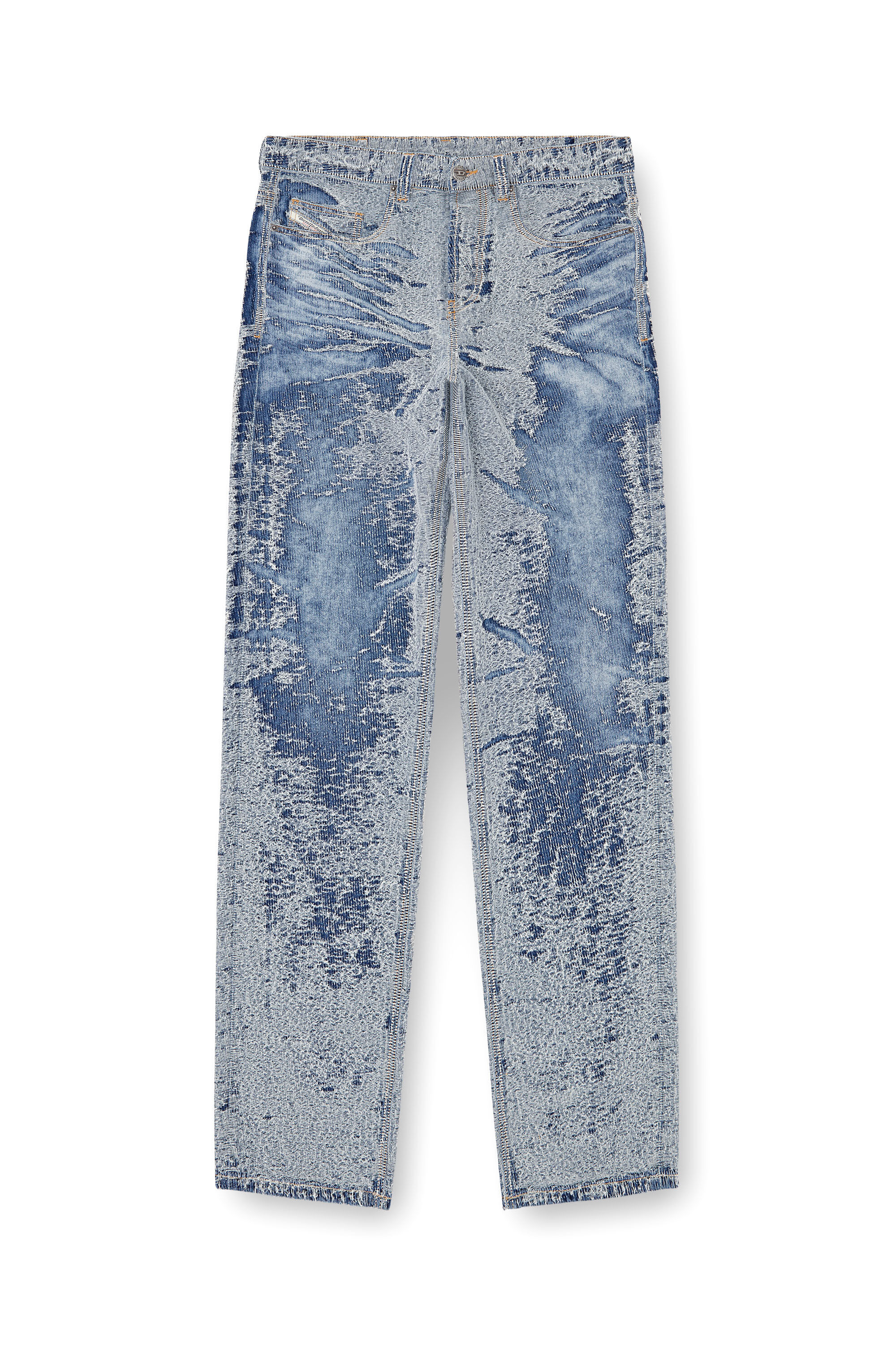 Diesel - Relaxed Jeans 2001 D-Macro 007W4 Homme, Bleu moyen - Image 2