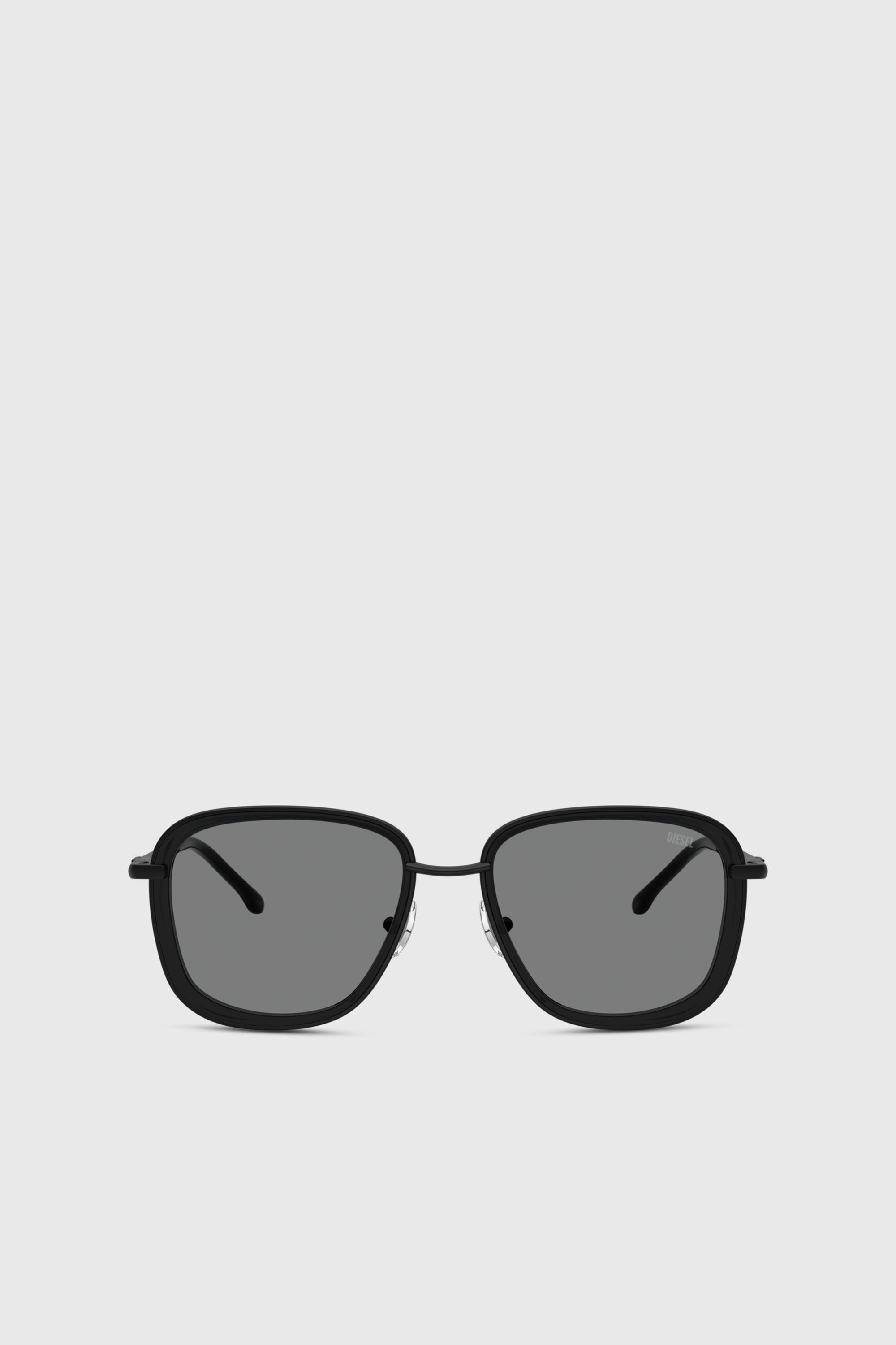 Diesel - 0DL1017, Lunettes de soleil carr&eacute;es Mixte in Noir - 1