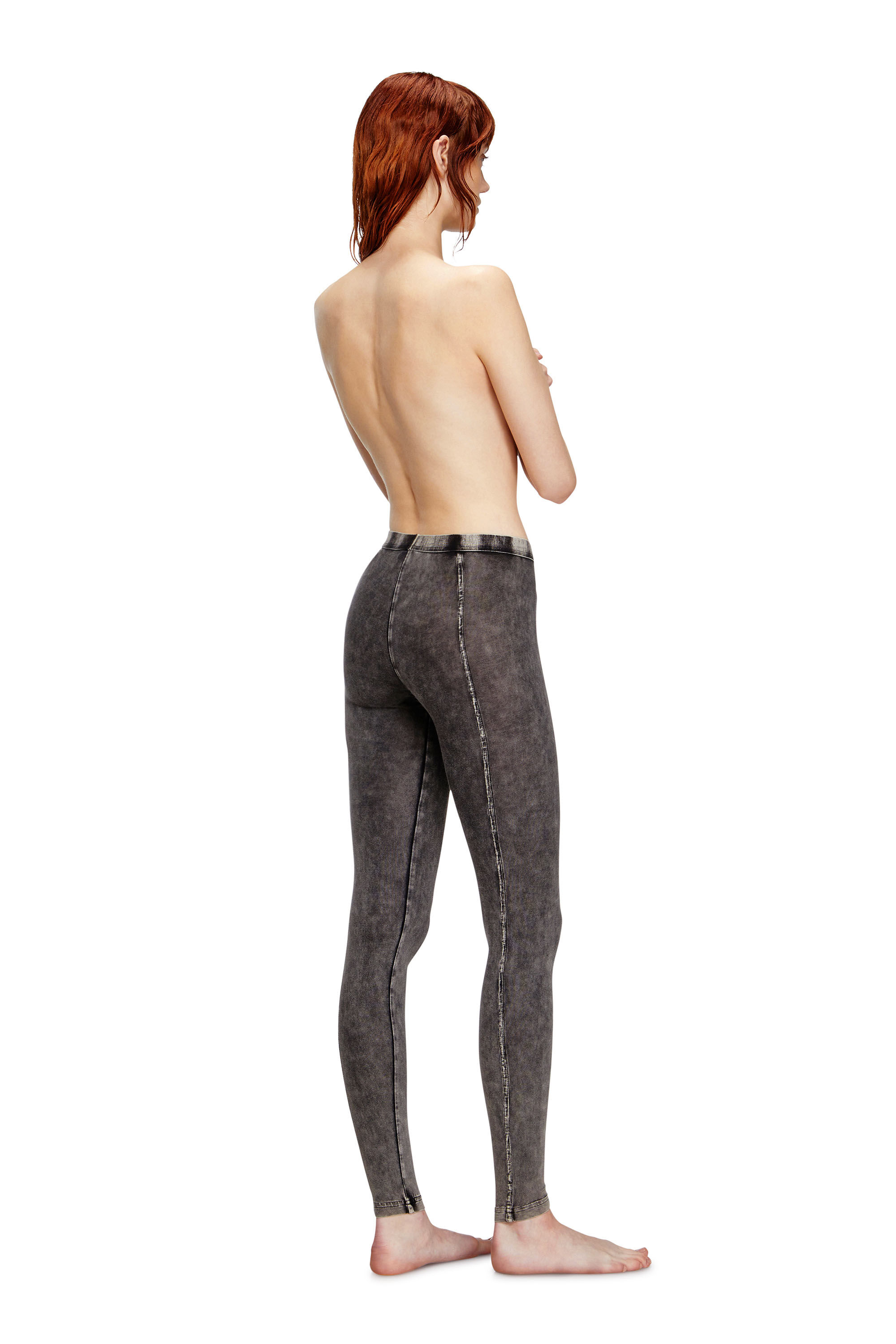 Diesel - ATHENA-DNM, Jeggings en jersey effet denim Femme in Noir - 4