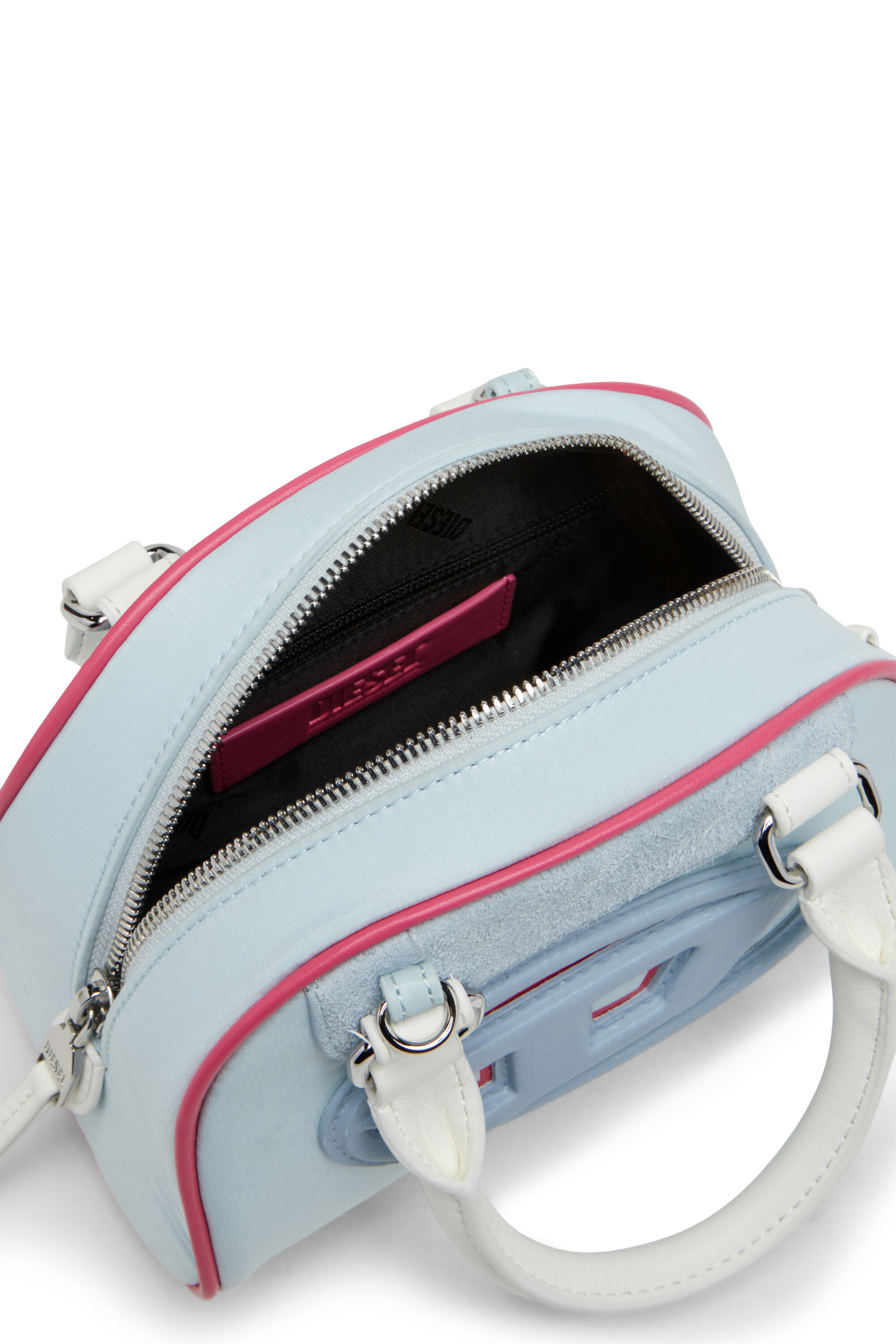 Diesel - 1DR DOME CROSSBODY, 1DR Dome-Mini sac bowling color-block Femme in Bleu - 5