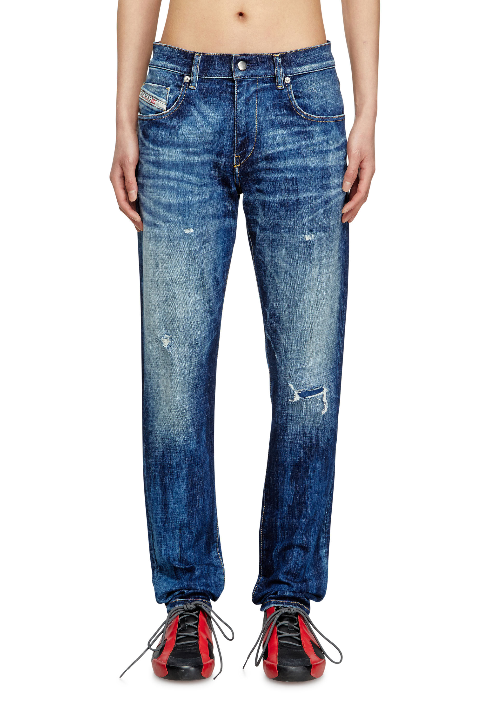 Diesel - Slim Jeans 2019 D-Strukt 09M17 Homme, Bleu Foncé - Image 3
