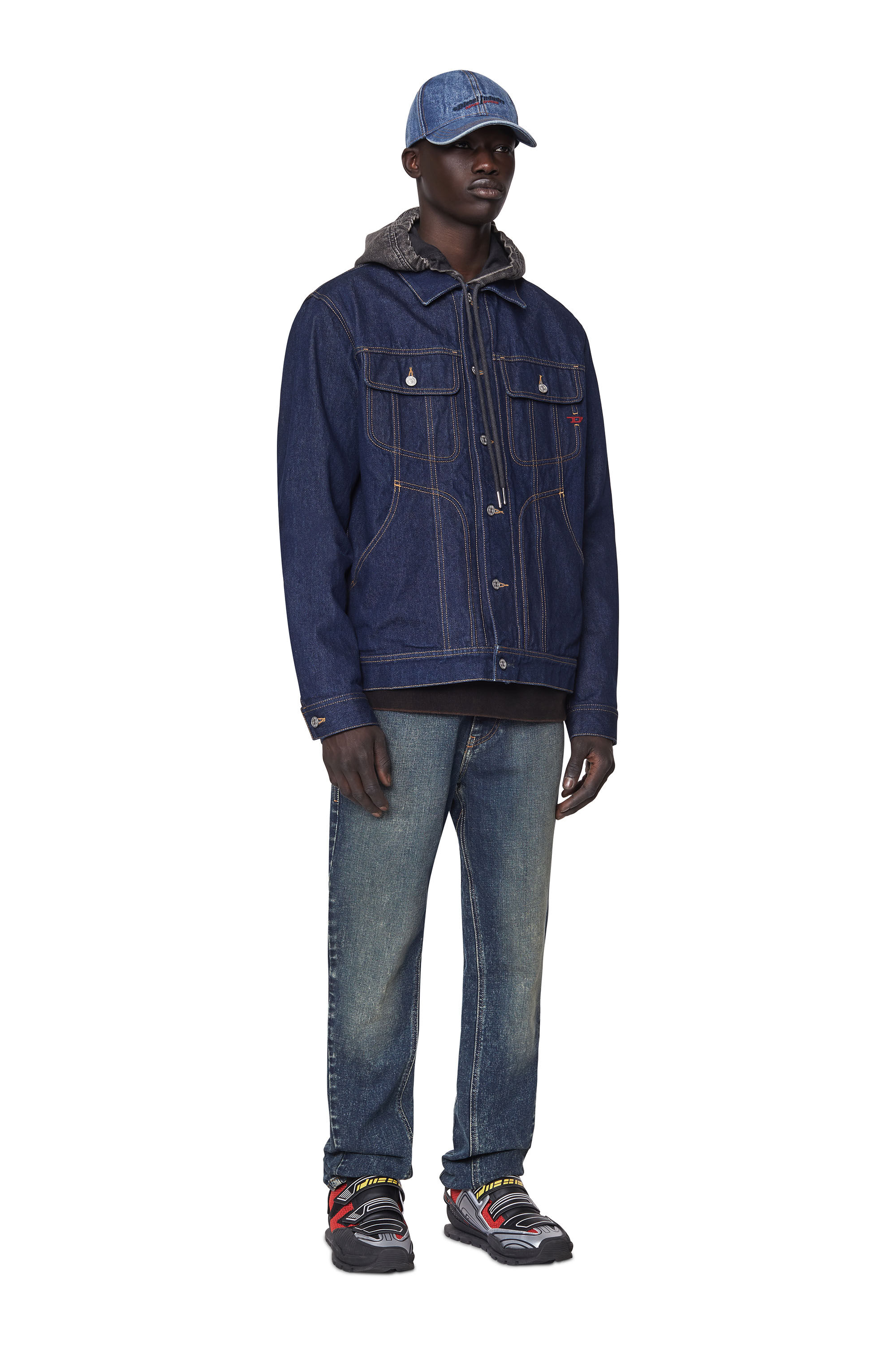 2021 D-Vocs Man: Bootcut Dark blue Jeans | Diesel