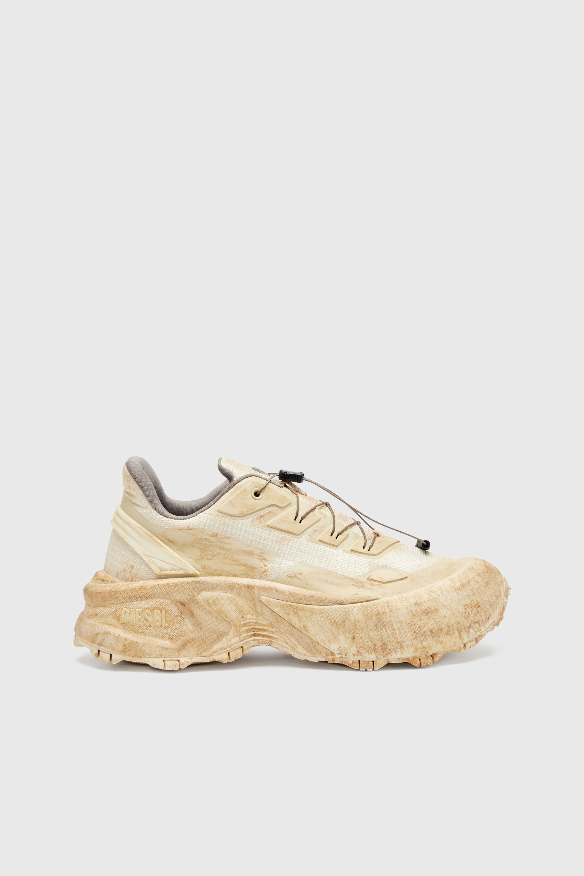 Diesel - D-CAGE RUNNER, D-Cage-Baskets chunky en ripstop Homme in Beige - 1
