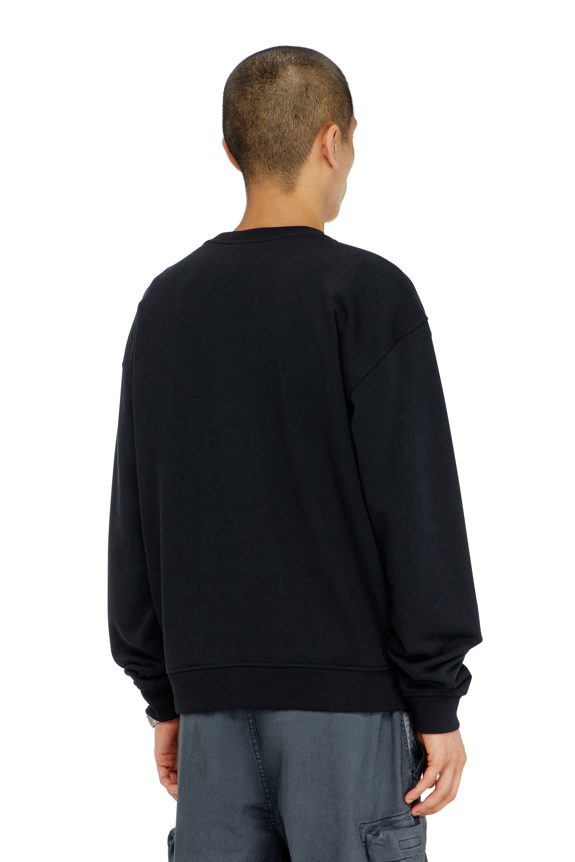 Diesel - S-NORM-AA5, Sweat-shirt en coton avec micro broderie logo Homme in ToBeDefined - 4