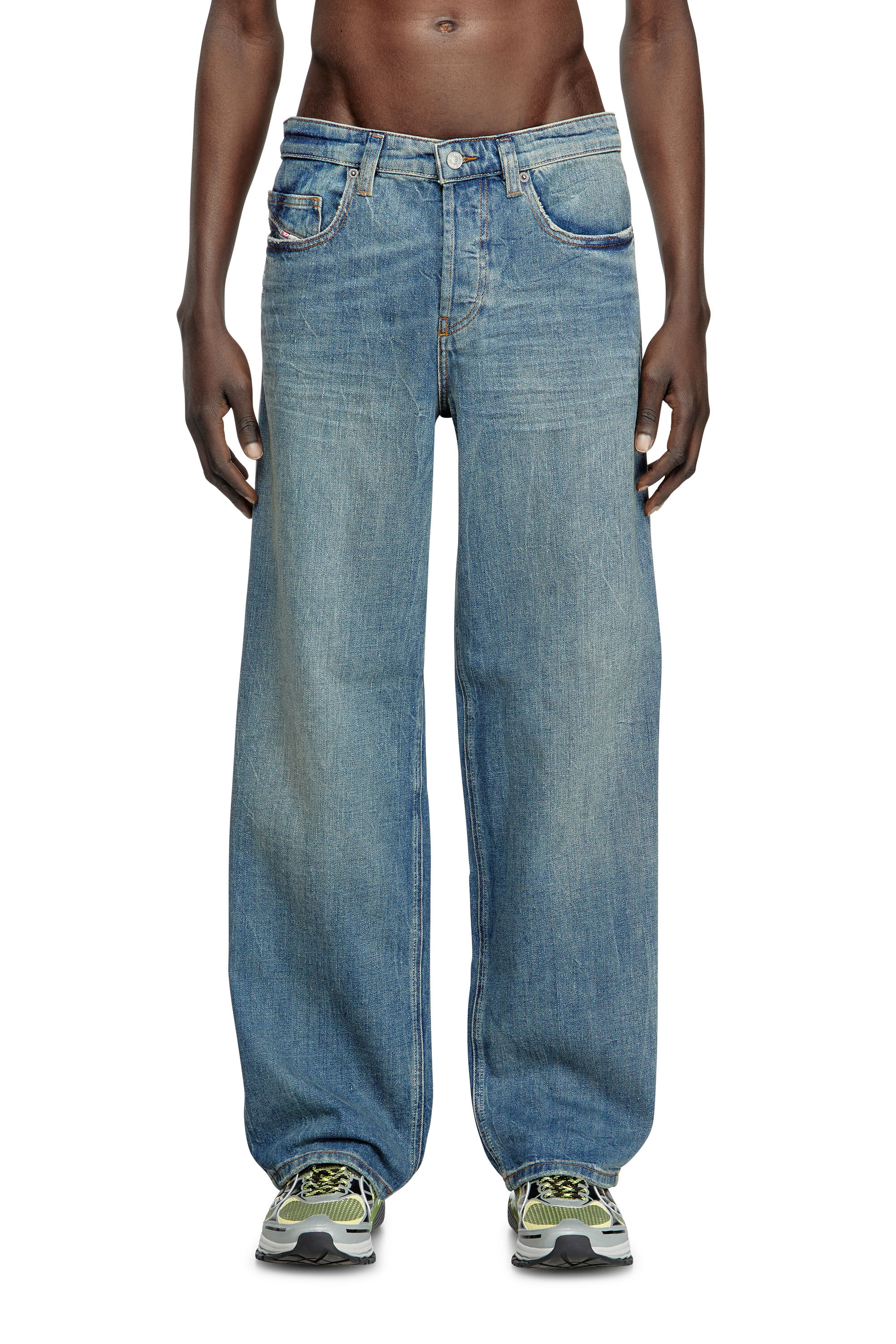 Diesel - Relaxed Jeans 2001 D-Macro 0CLBB Homme, Bleu moyen - Image 3