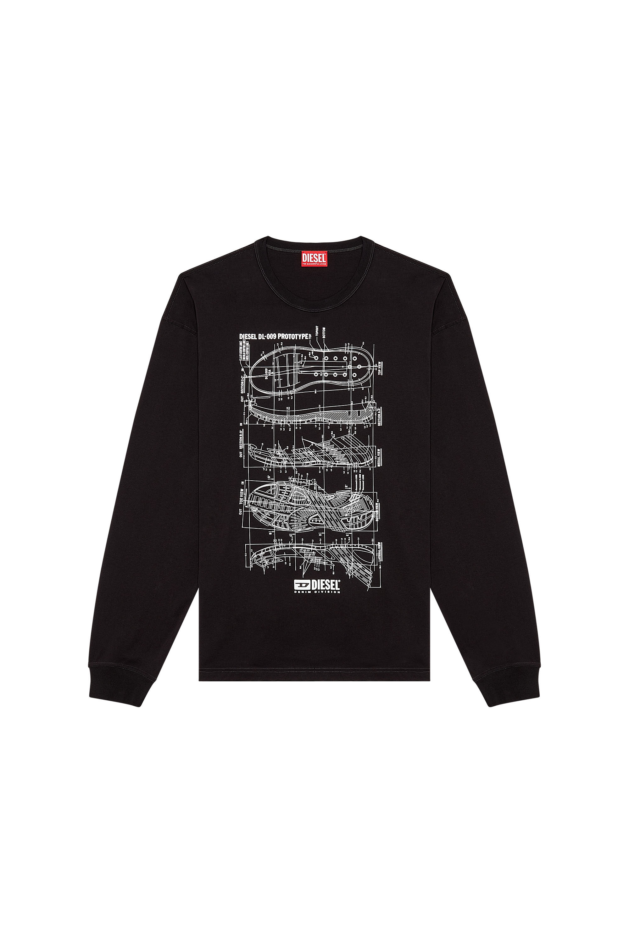【関税・送料込】Lesnar Baroque Over Print T-Shirt in Black Cotton T-shirt with baroque print brand VERSACE JEANS