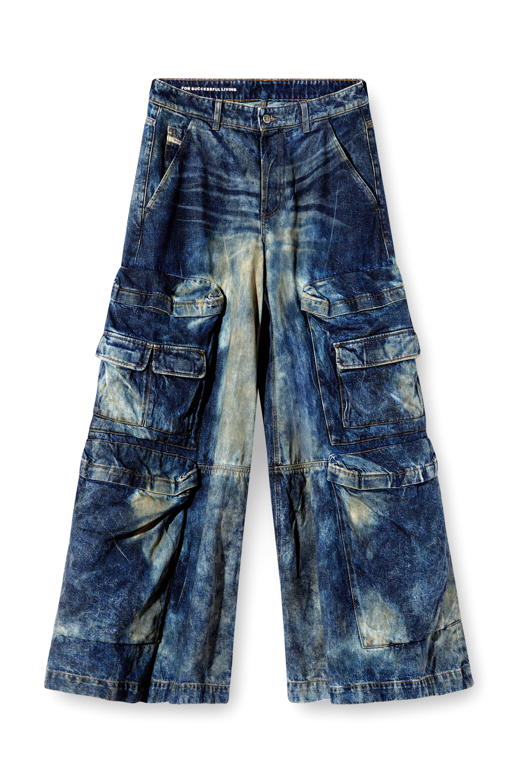 Diesel - Relaxed Jeans D-Giappo 0DBCW Mixte, Bleu Foncé - Image 2