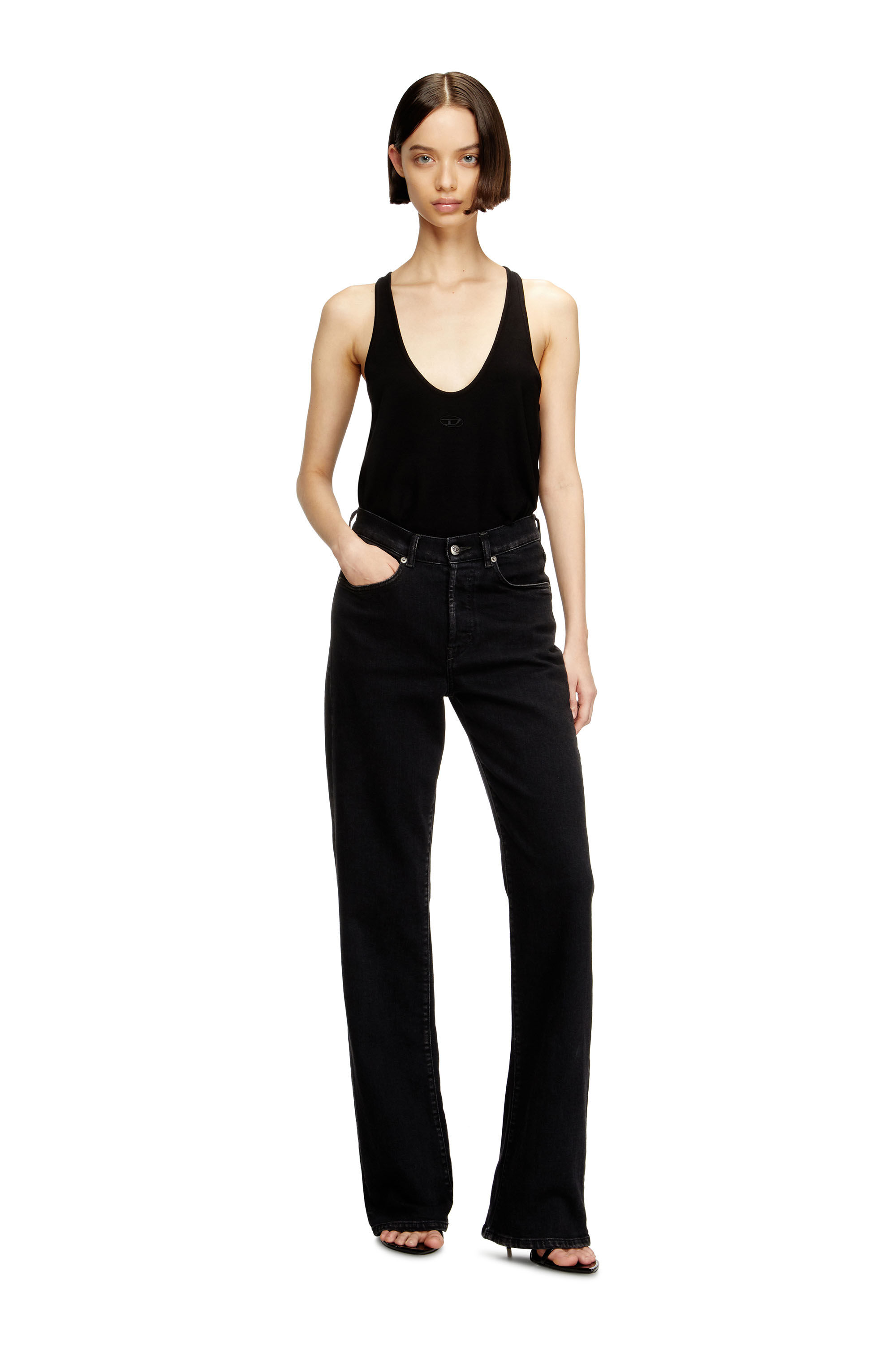 Diesel - Regular Jeans 1971 D-Sent 09N89 Femme, Noir/Gris foncé - Image 1