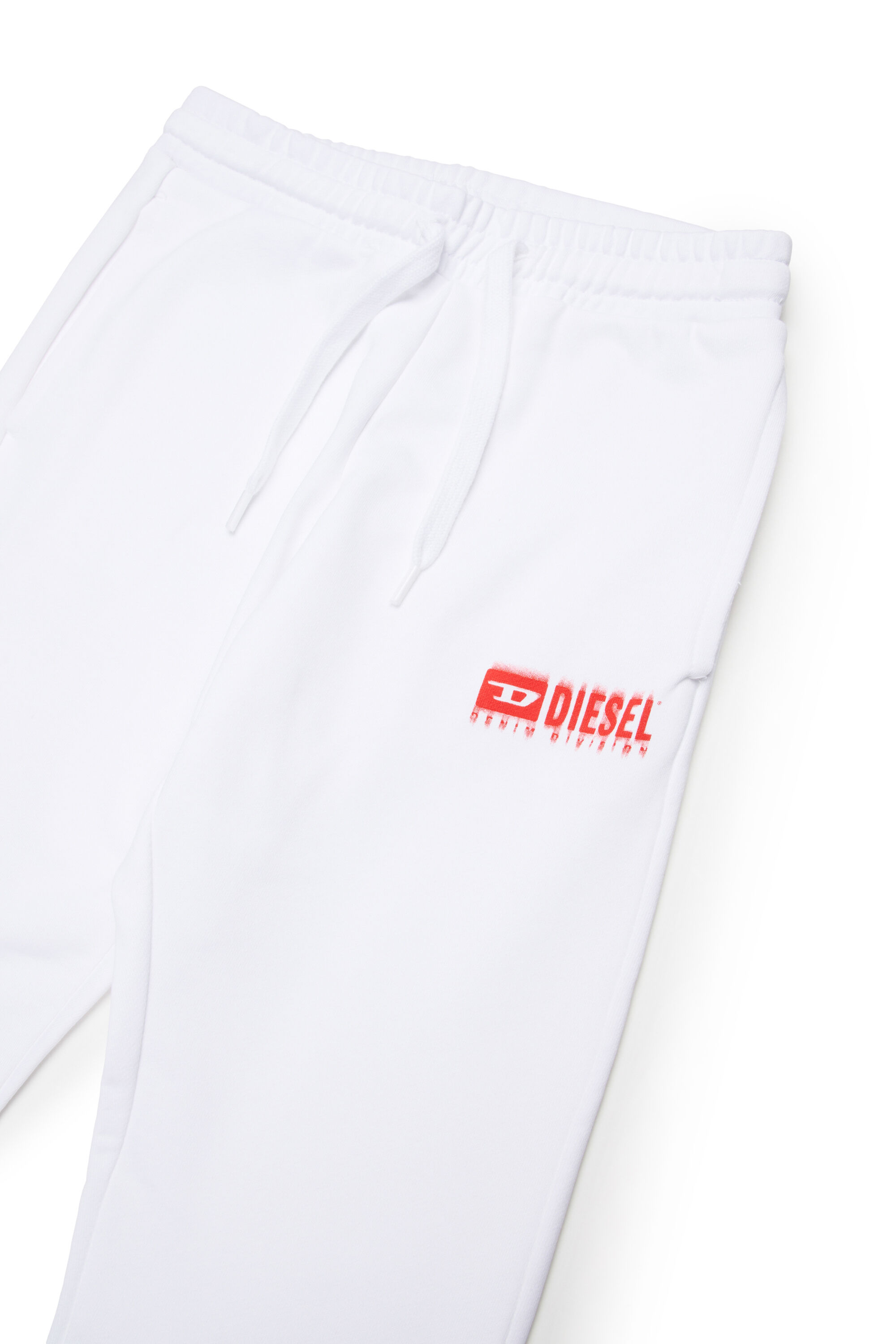 Diesel - PBASEL, Pantalon de survêtement avec logo dégradé Homme in Blanc - 3