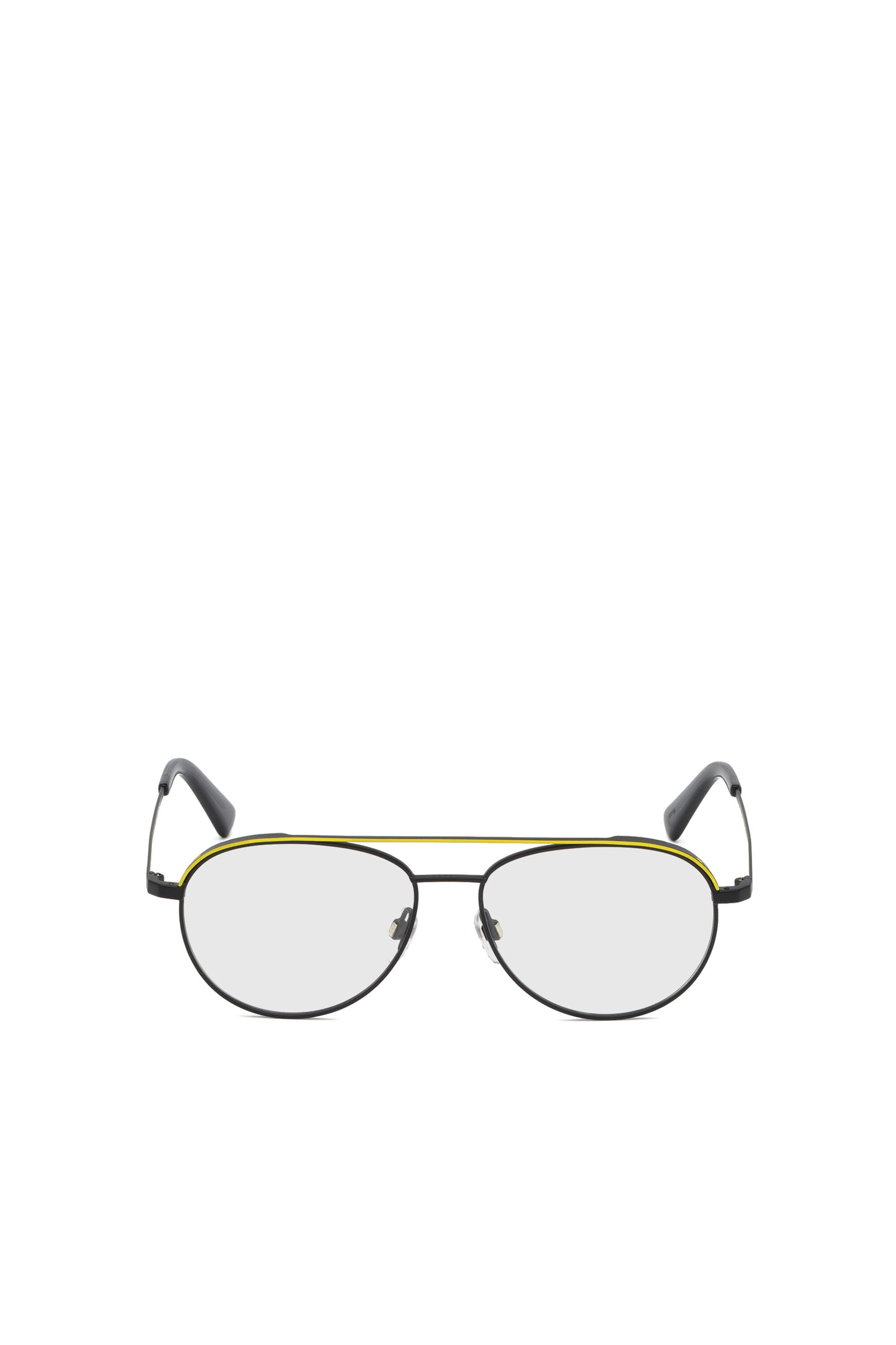 Diesel - DL5305, Monture optique de forme pilote Mixte in Jaune - 1