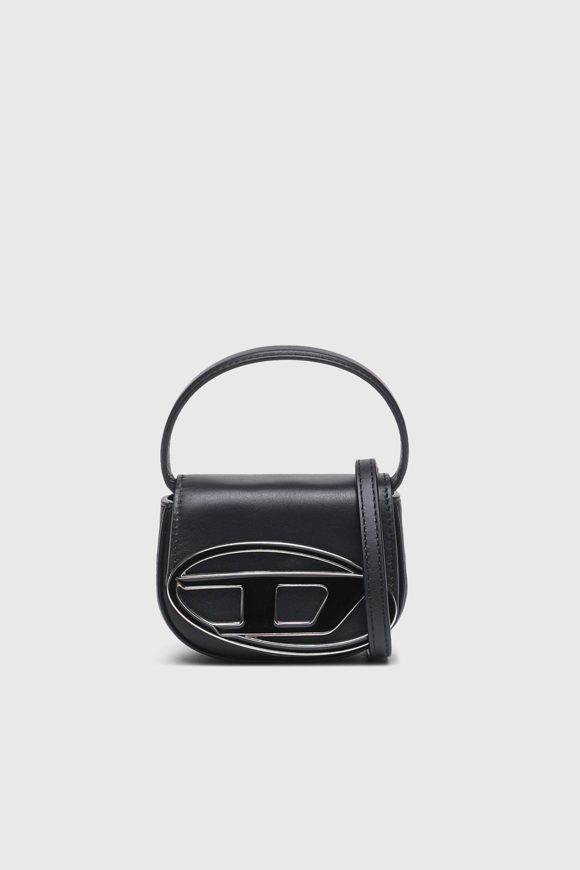 Diesel - 1DR XS, 1DR XS-Mini sac iconique avec plaque D logo Femme in Noir - 2