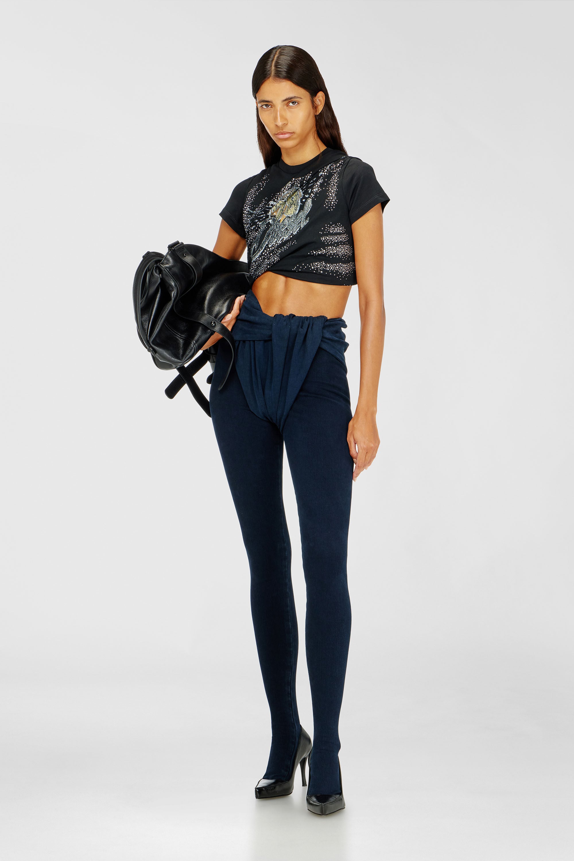 Diesel - Skinny Jeans D-Velly 09R36 Femme, Bleu Fonc&eacute; - Image 1