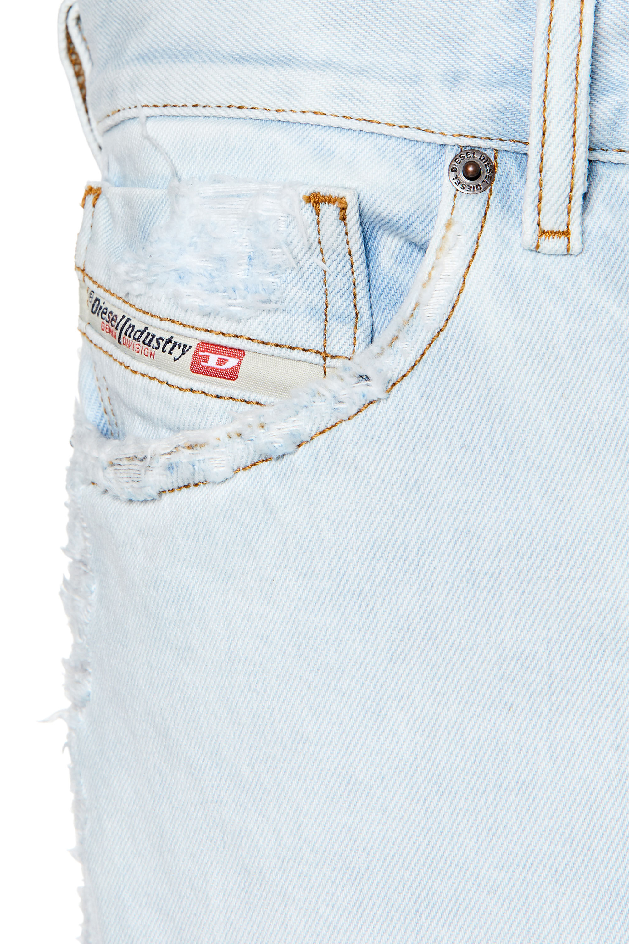 Diesel - 1995 D-Sark 007M6 Straight Jeans, Light Blue - Image 5