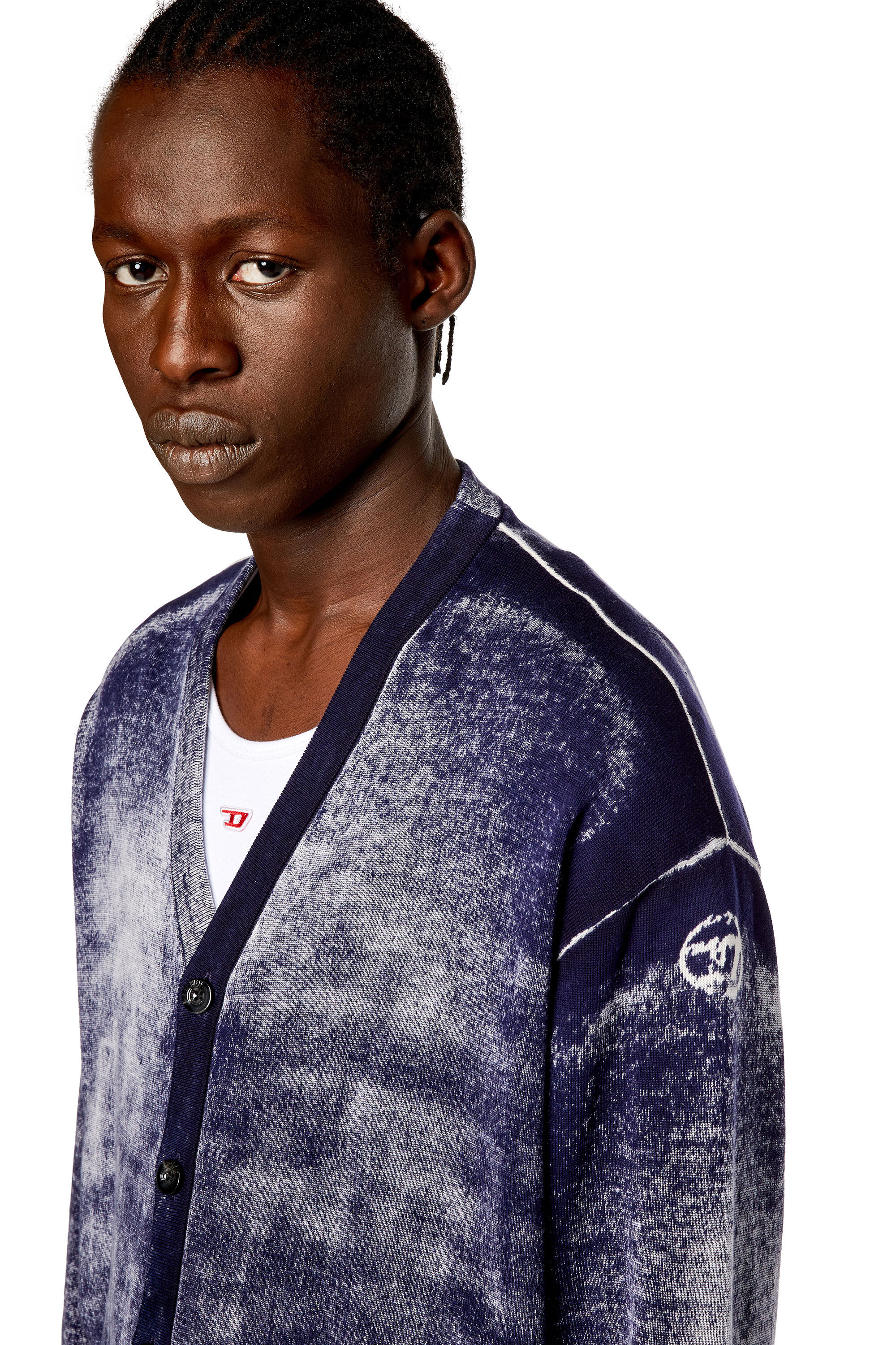 Diesel - K-LARENCE-CARDIGAN-B, Bleu Foncé - Image 5