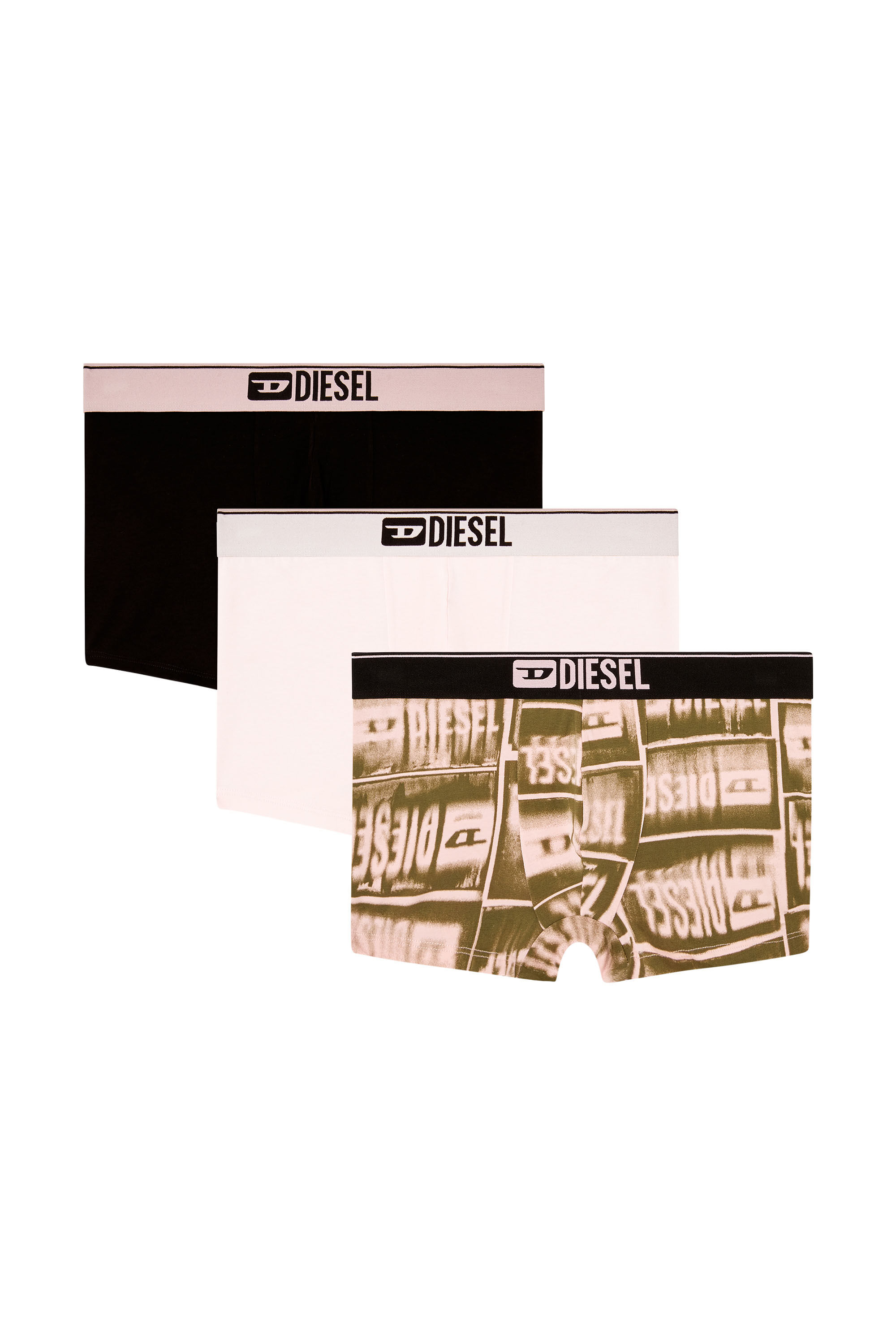 Diesel - DAMIEN-D-BOX-3PACK, Lot de 3 boxers en coton stretch Homme in Polychrome - 2