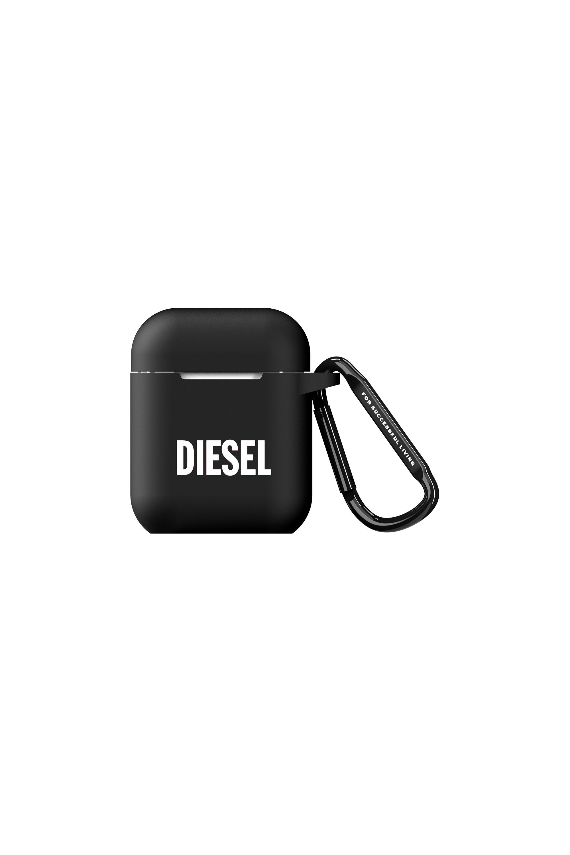 Diesel - 45830 AIRPOD CASE, Étui en silicone pour AirPods Mixte in Noir - 1