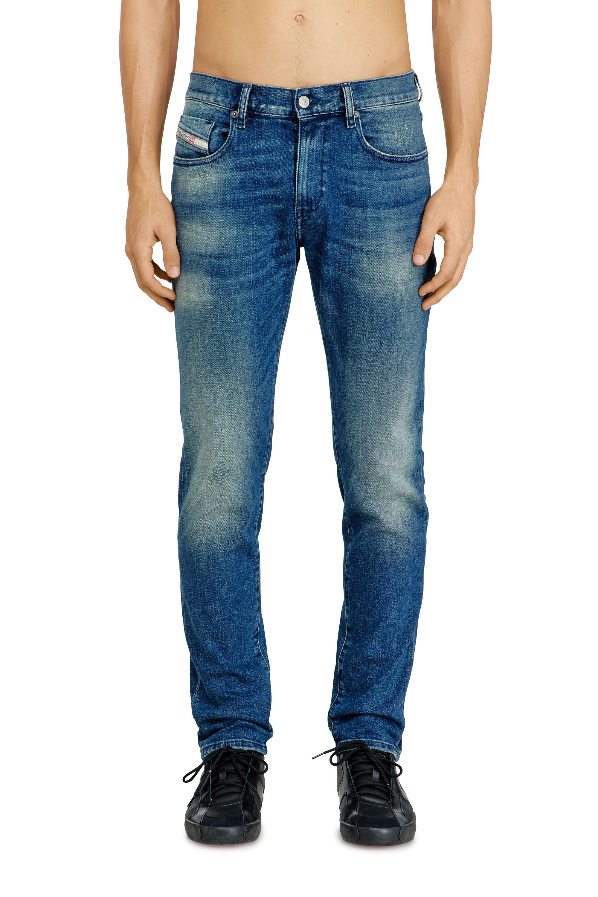 Diesel - Slim Jeans 2019 D-Strukt 0ADBT Homme, Bleu moyen - Image 3