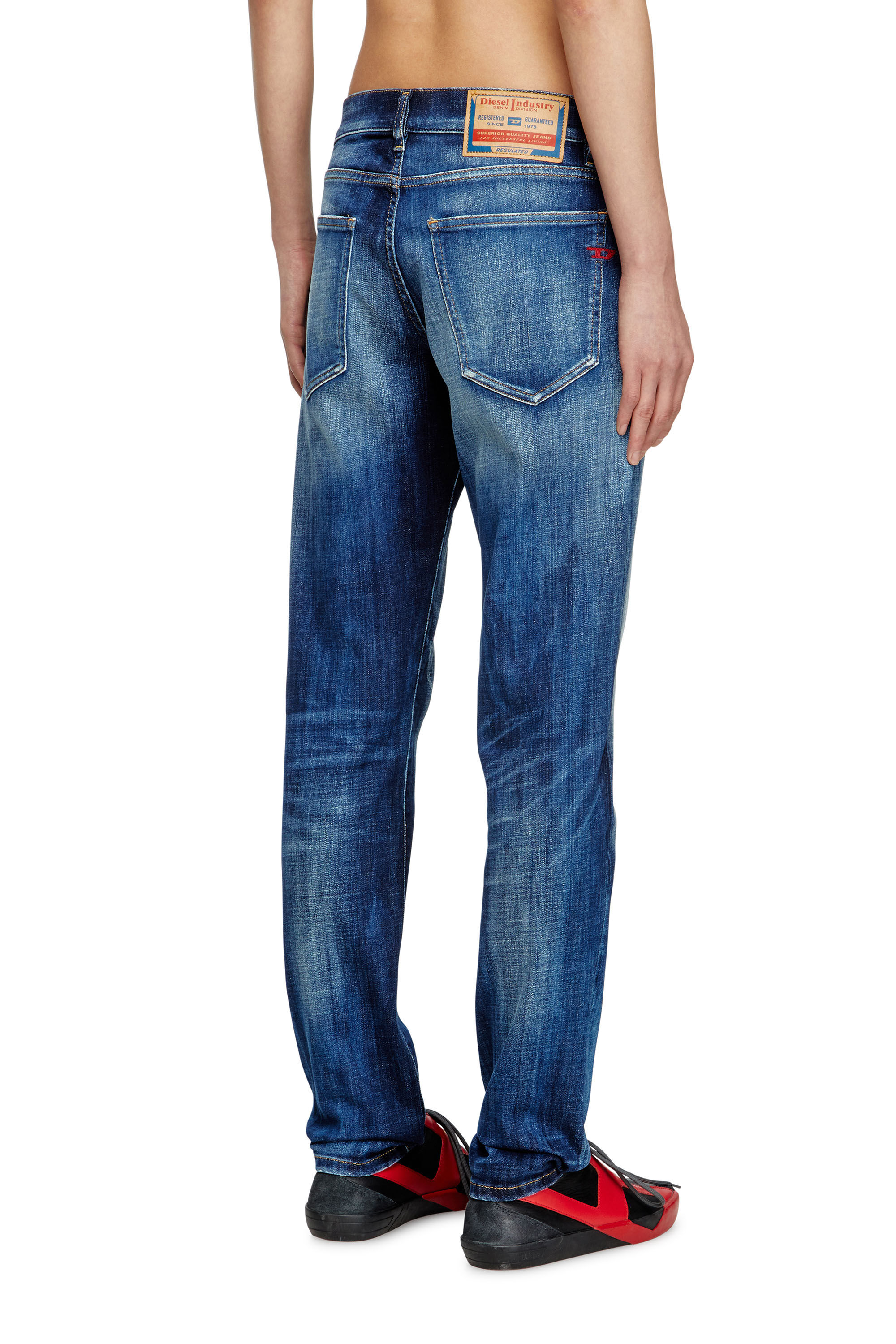 Diesel - Slim Jeans 2019 D-Strukt 09M17 Homme, Bleu Foncé - Image 4