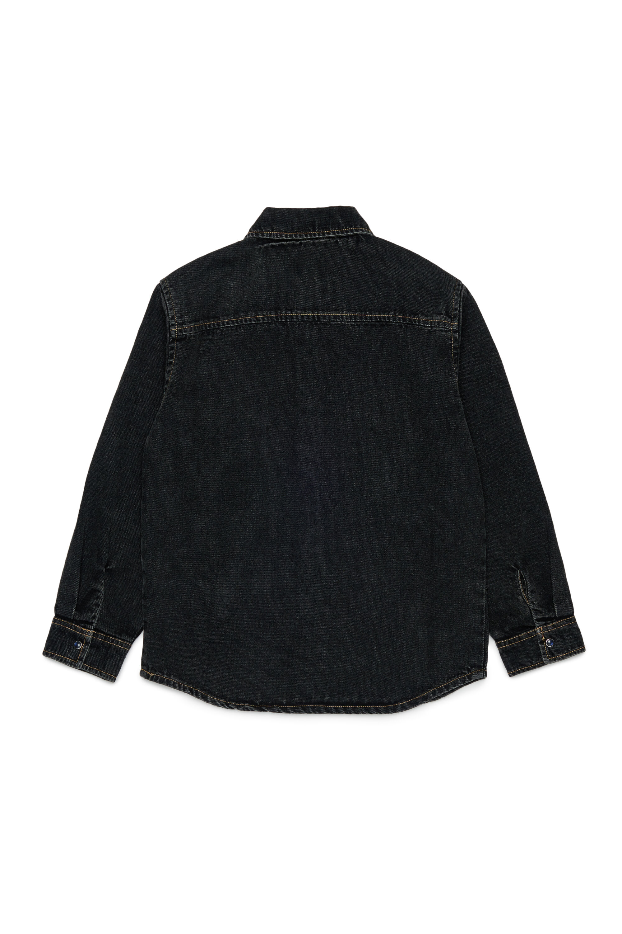 Diesel - CSIMPLY-OVER, Chemise en denim avec broderie logo D Homme in Noir - 2