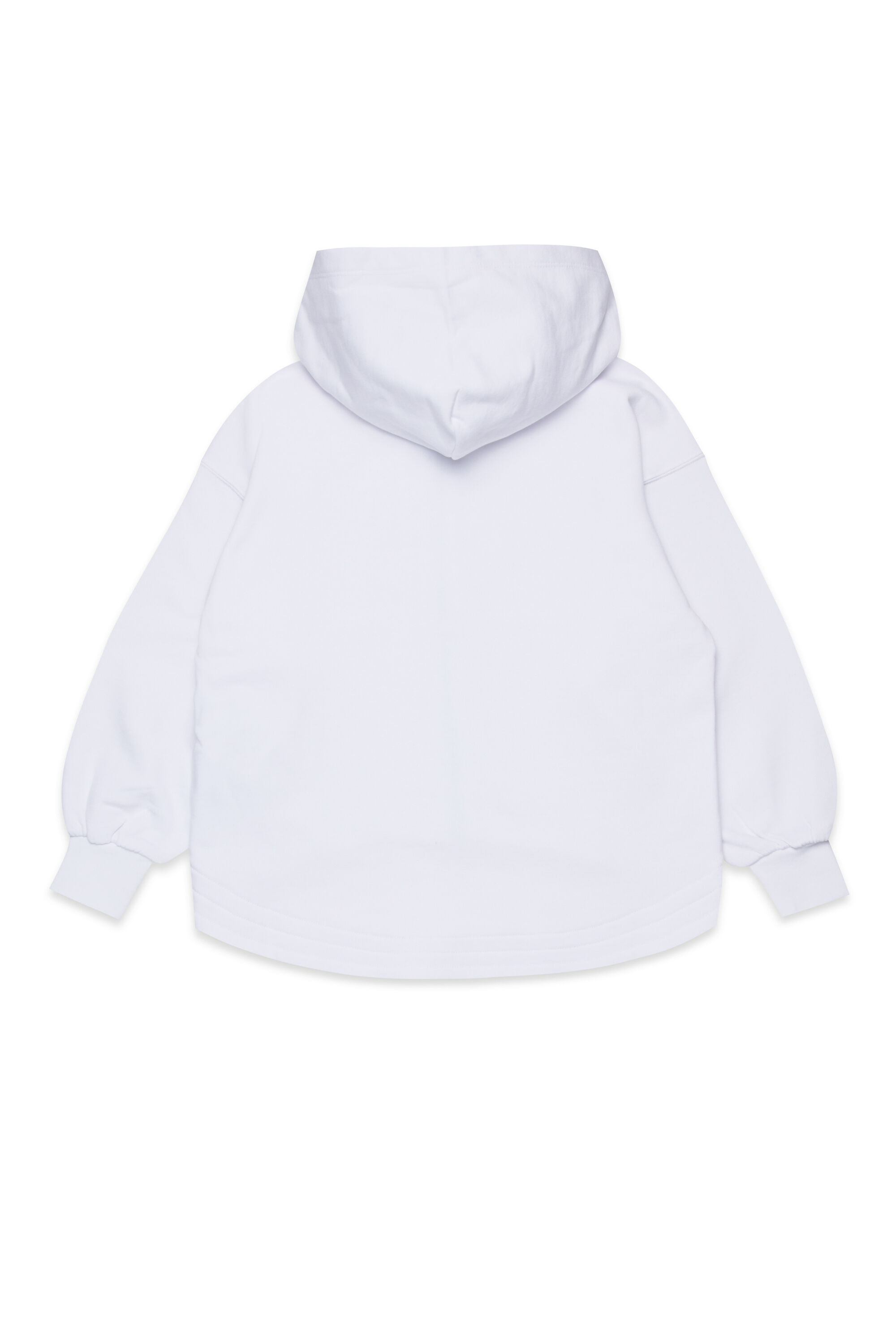 Diesel - SFPERU, Sweat-shirt à capuche zippé avec cut-out à logo Oval D Femme in Blanc - 2