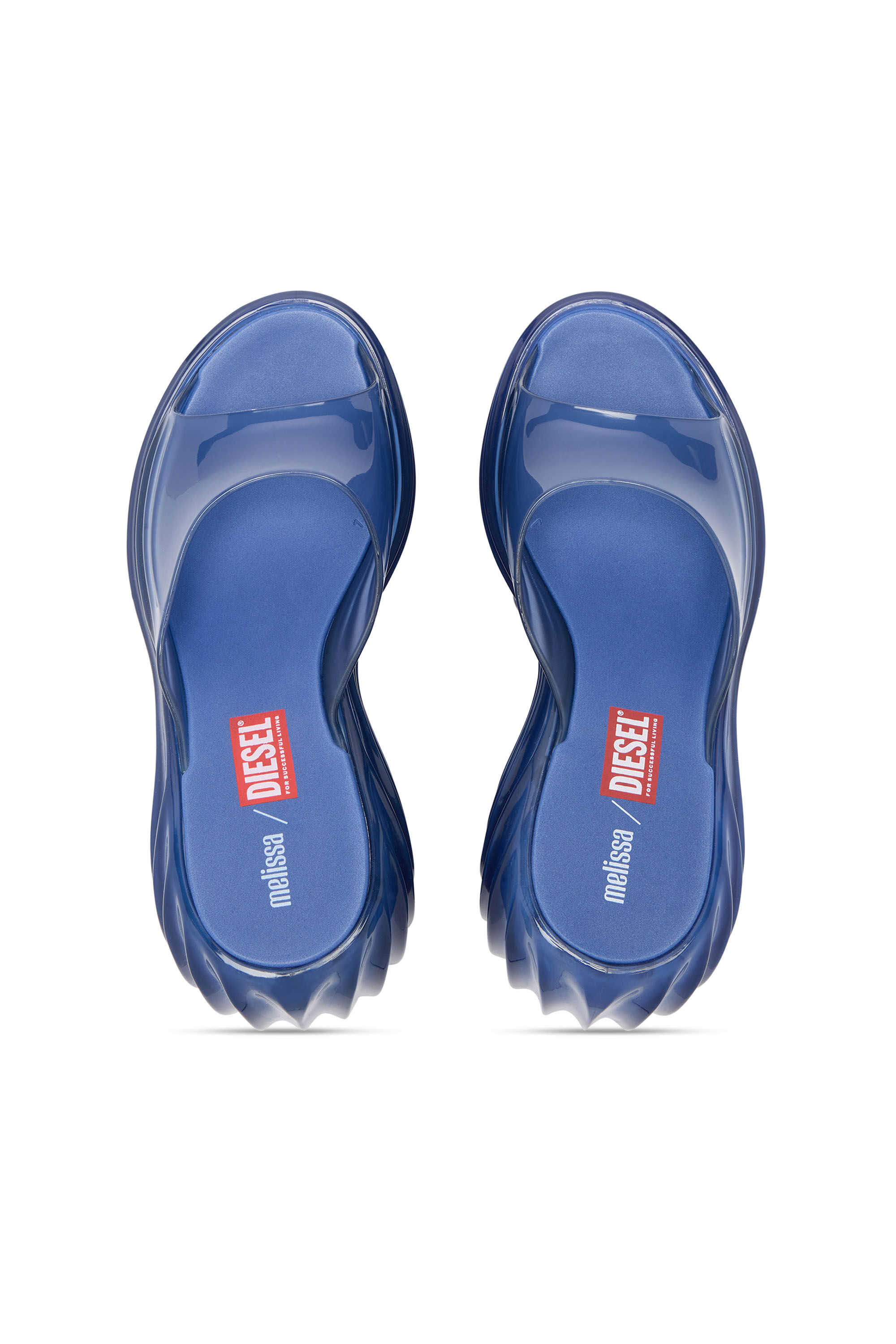 Diesel - MELISSA QUANTUM PLATFORM, Woman's Platform mule in Melflex&reg; in Blue - 5