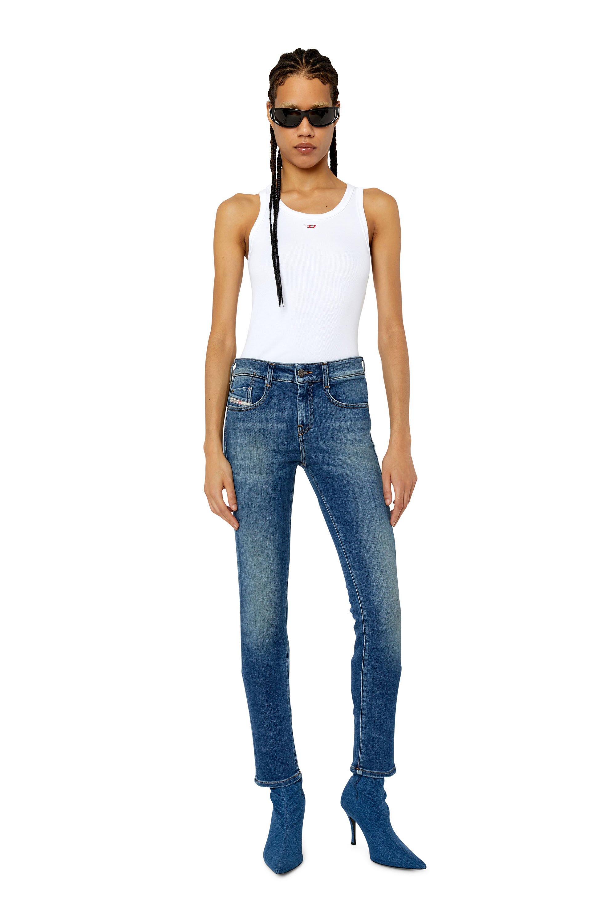 Diesel - D-Ollies JoggJeans® 068CX Slim, Medium blue - Image 1