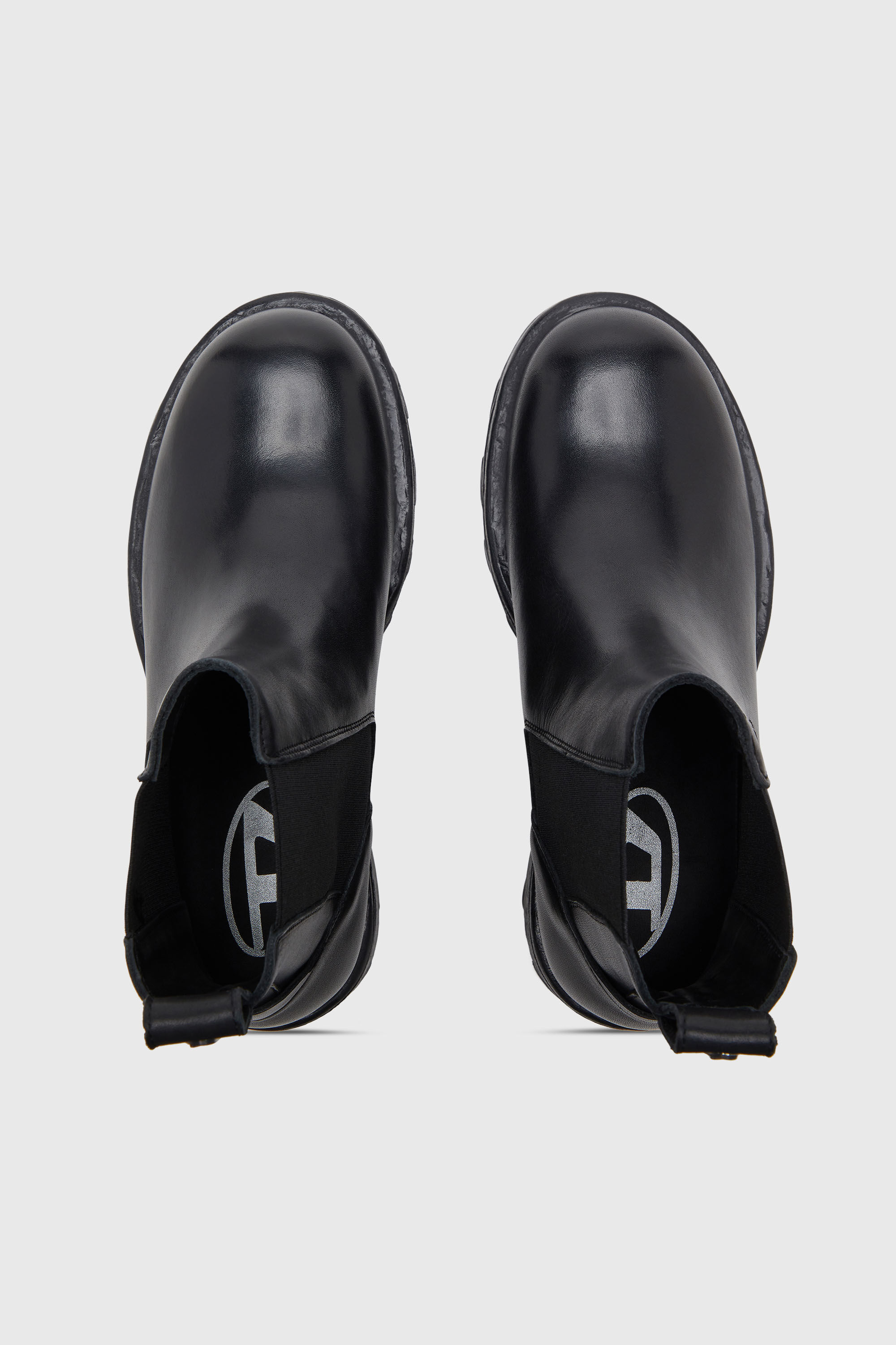 Diesel - D-HAMMER CH, D-Hammer-Bottines Chelsea en cuir Homme in Noir - 4