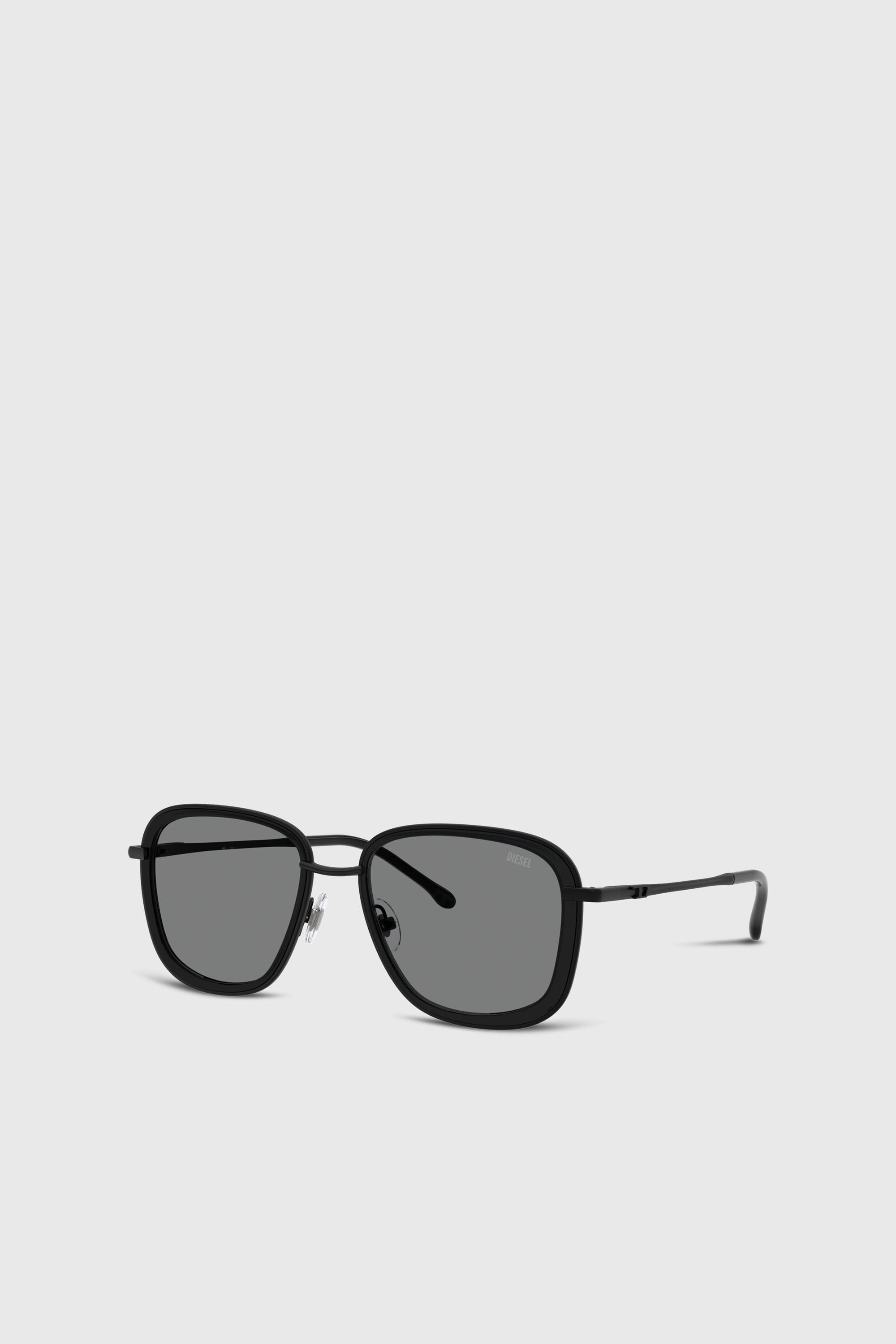 Diesel - 0DL1017, Lunettes de soleil carr&eacute;es Mixte in Noir - 4