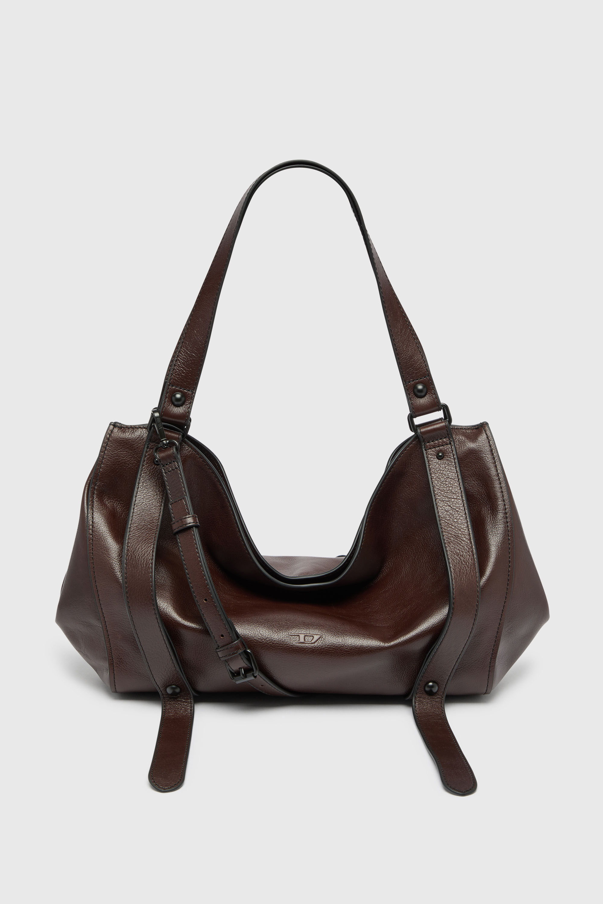 Diesel - D-ONE TOPHANDLE M, D-One - Sac &agrave; poign&eacute;e moyenne en cuir Mixte in Marron - 2