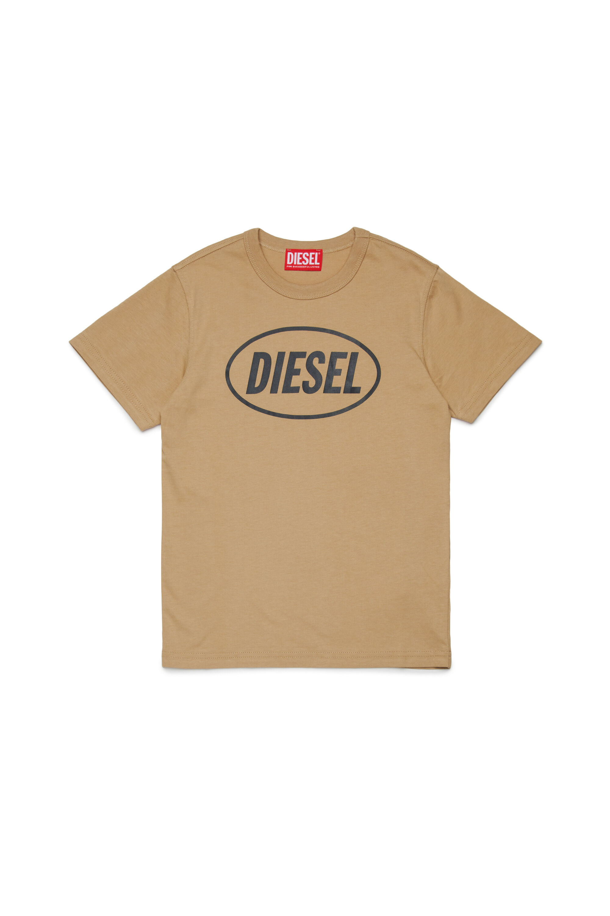 Diesel - TUNDRA, T-shirt en coton avec logo Homme in Marron - 1